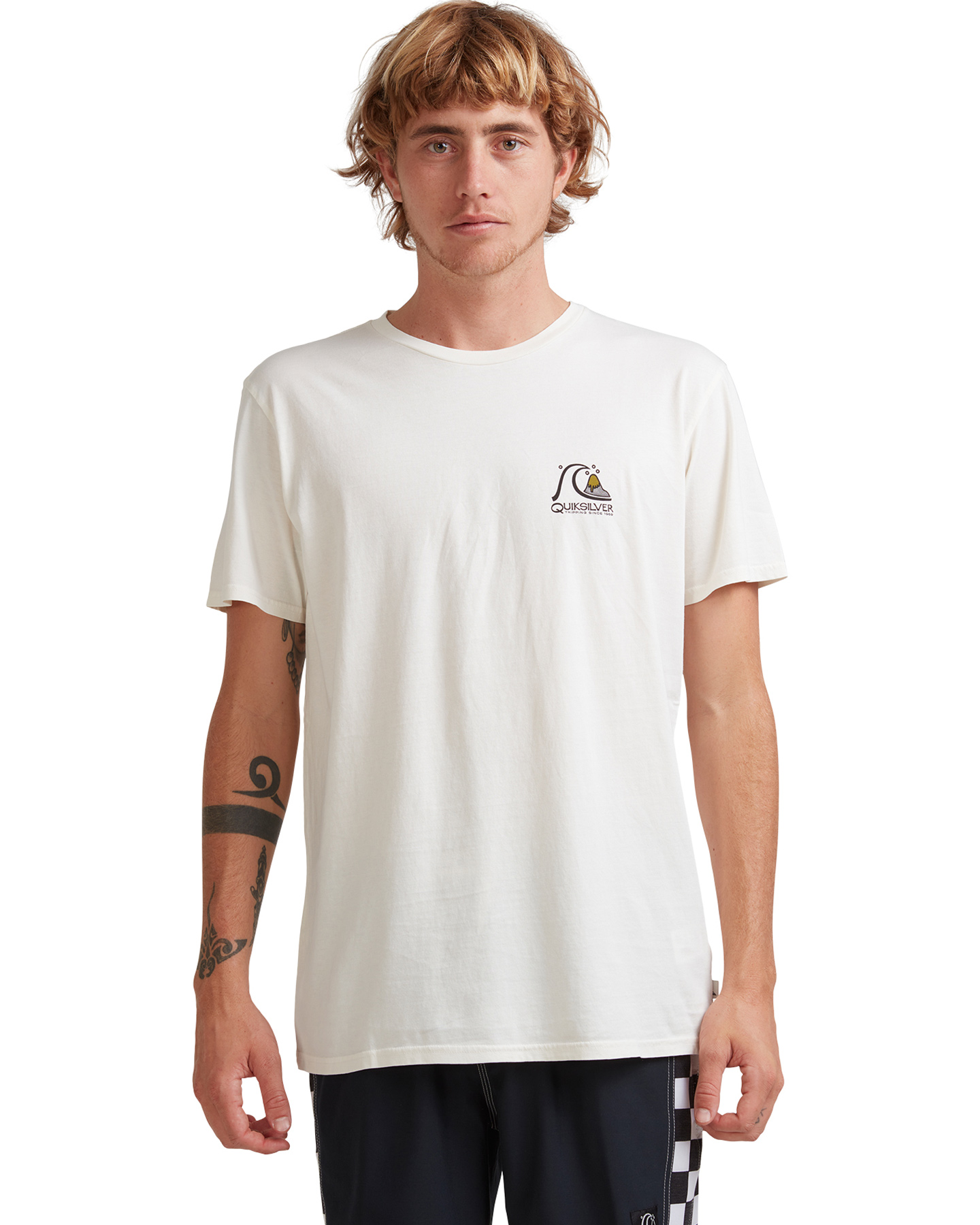 Quiksilver Mens Fresh Take Organic T-Shirt - Snow White | SurfStitch