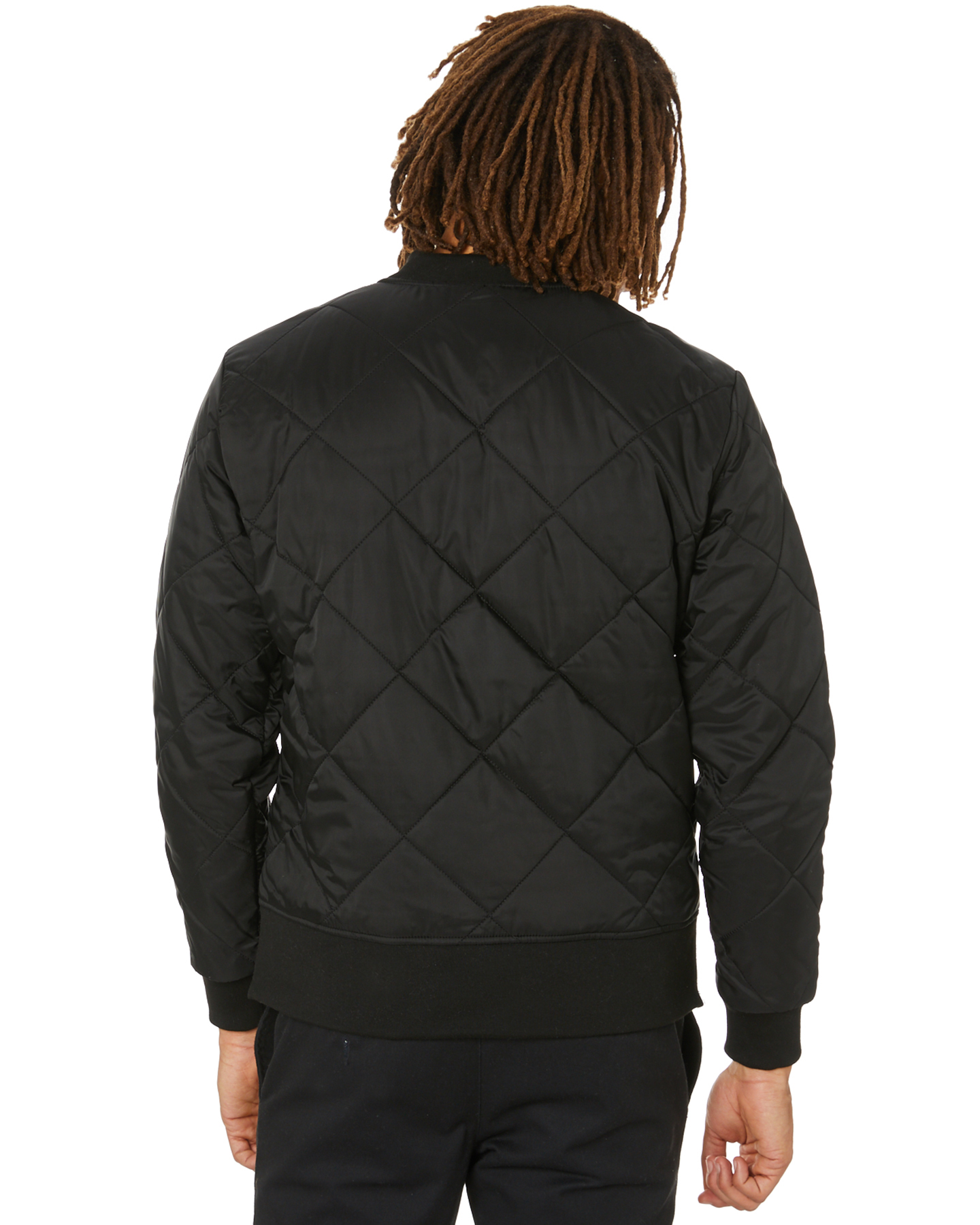Dickies Terrel Mens Quilted Bomber Jacket - Black | SurfStitch