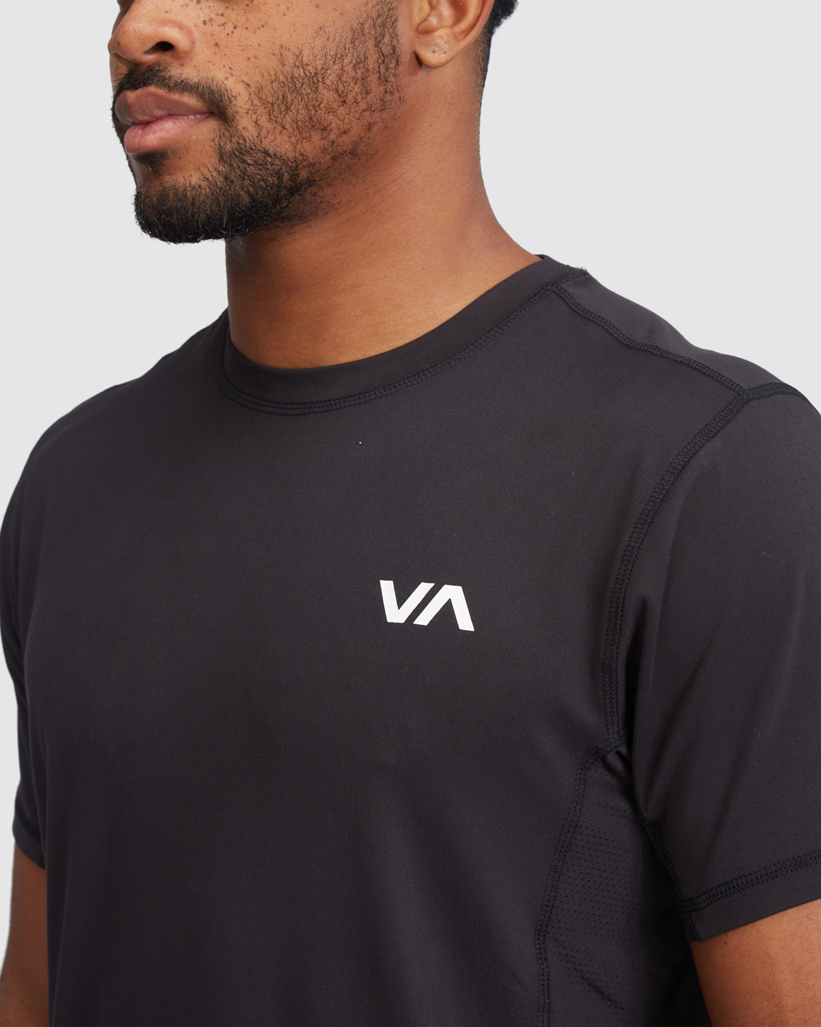 Rvca Sport Vent Ss Tee - Black | SurfStitch