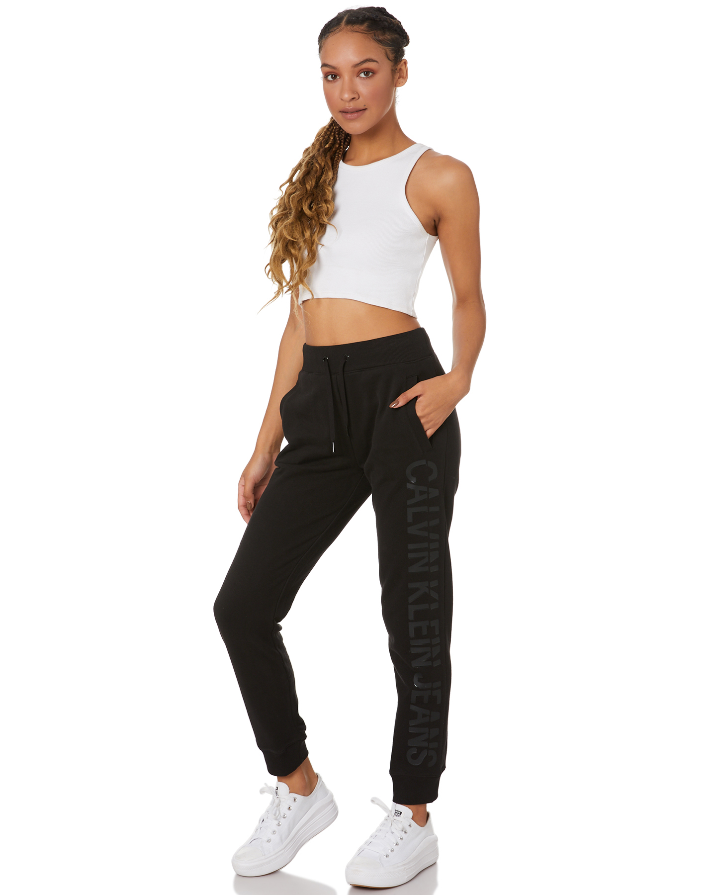 Calvin Klein Institutional Logo Jogging Pant - Ck Black | SurfStitch