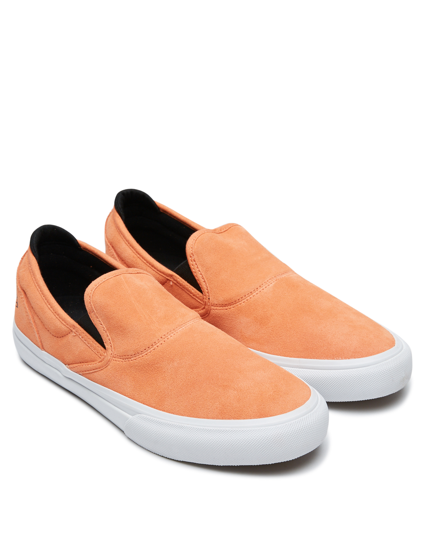 peach slip on shoes