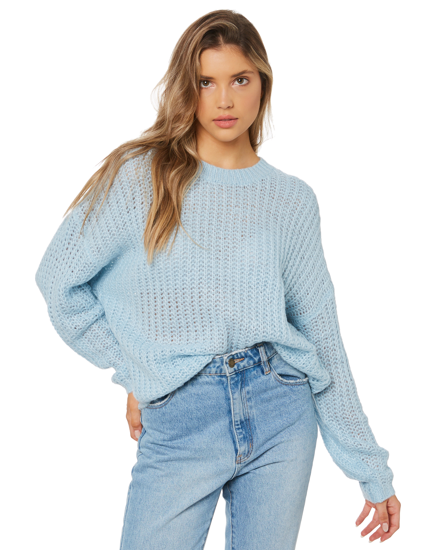 Swell Solace Knit Sweater - Soft Blue | SurfStitch