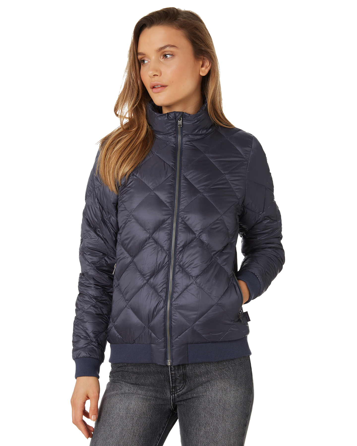 Patagonia Womens Prow Bomber Jacket - Smolder Blue | SurfStitch