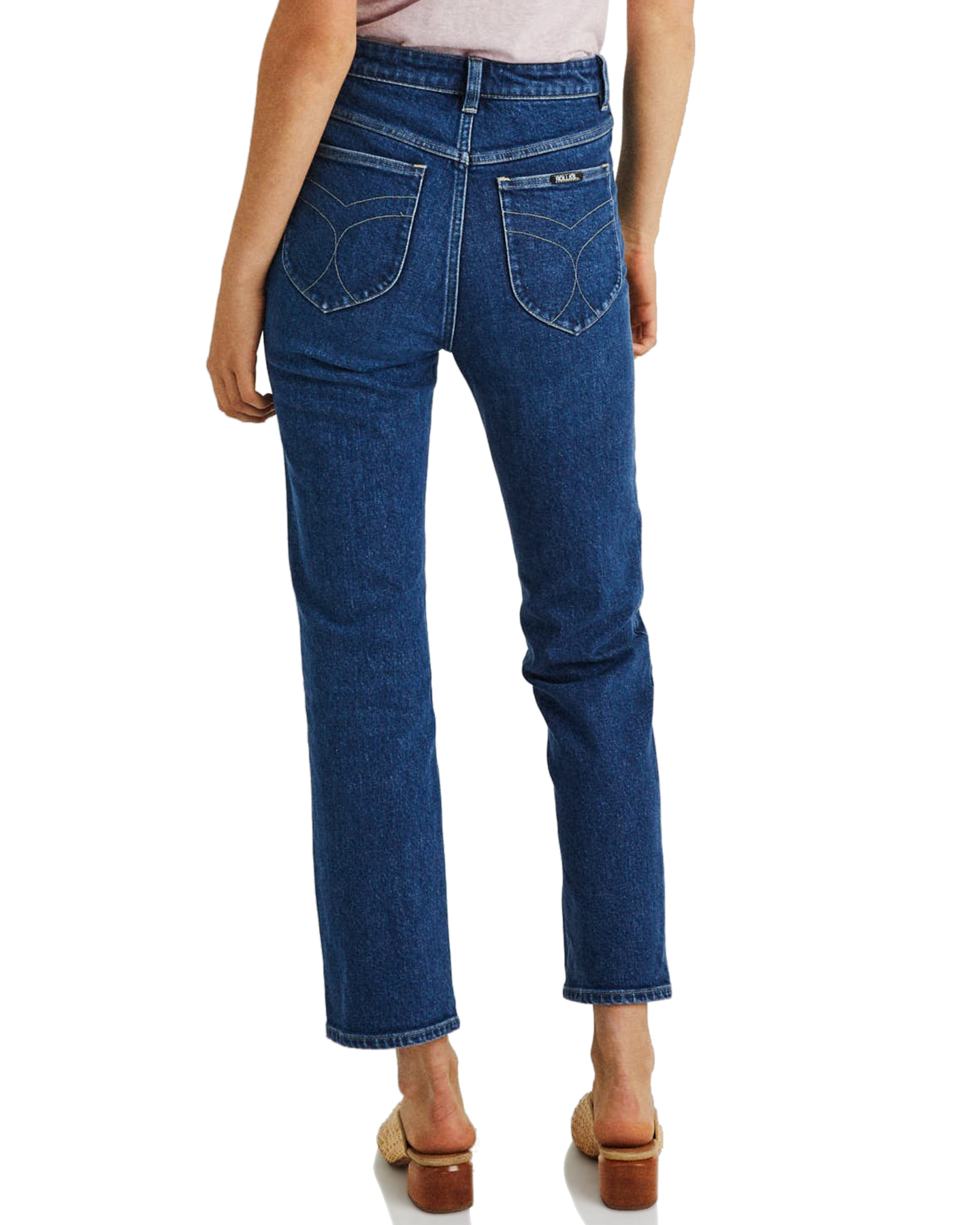 Rollas Original Straight Jean - Daria Blue Organic | SurfStitch