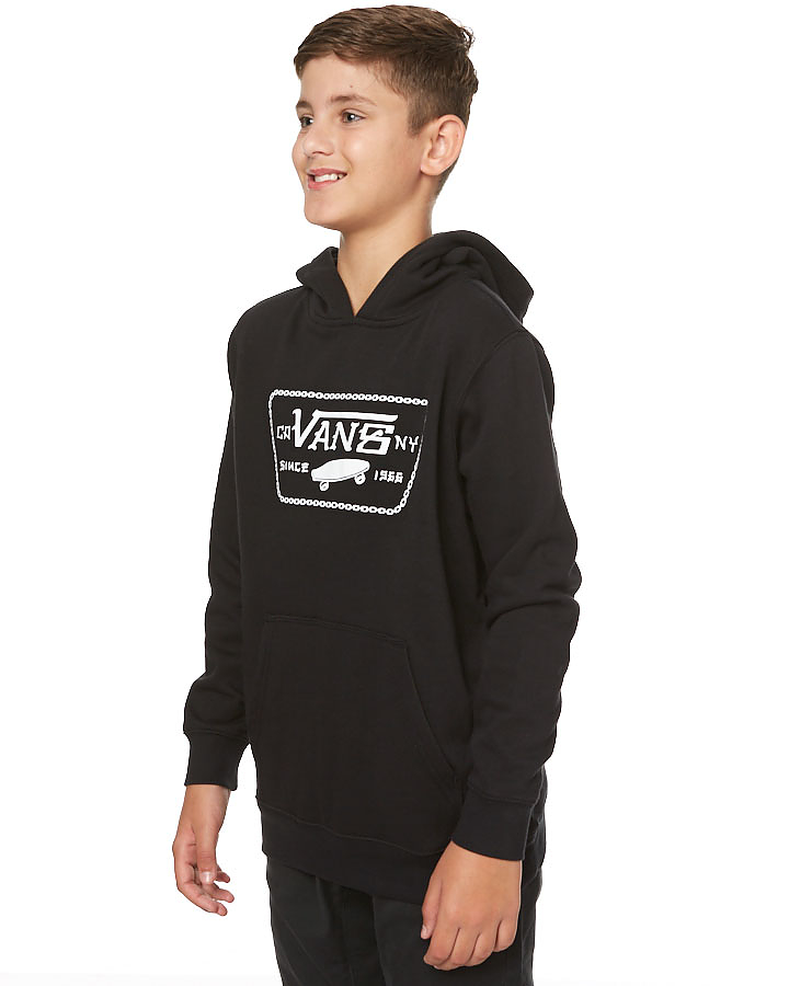 Vans Kids Boys Full Chain Pullover Hoodie - Black | SurfStitch