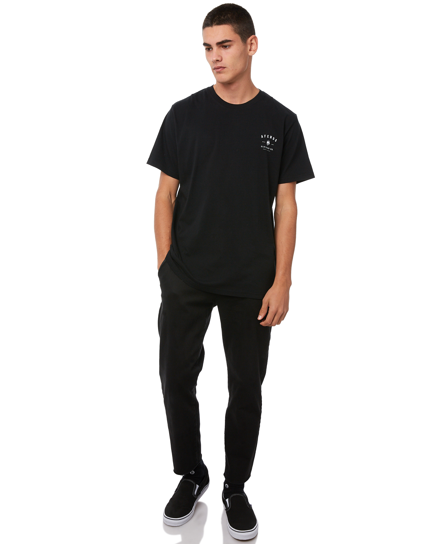 Afends Clothing Co Mens Tee - Black | SurfStitch