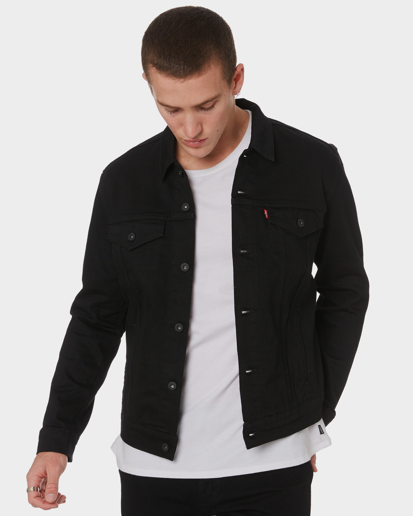 black levi denim jacket