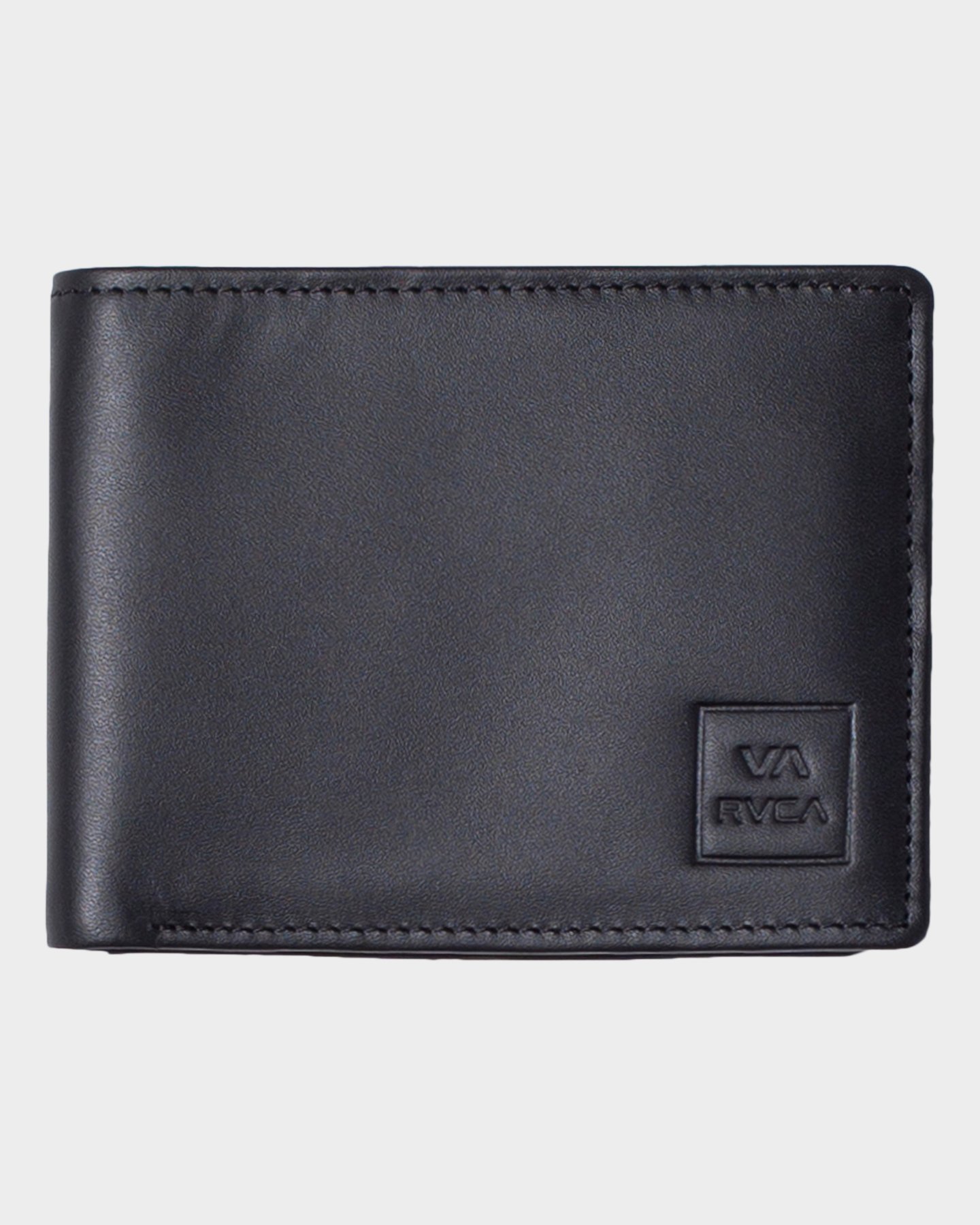 Rvca Cedar Leather Bifold Wallet - Black | SurfStitch