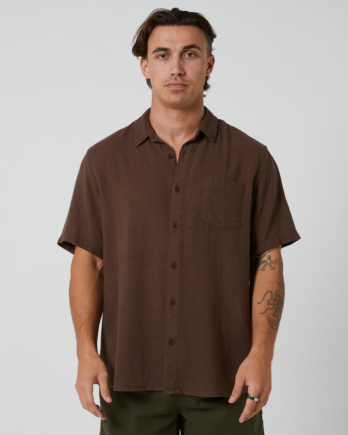 Silent Theory Hemp Ss Shirt Chocolate SurfStitch