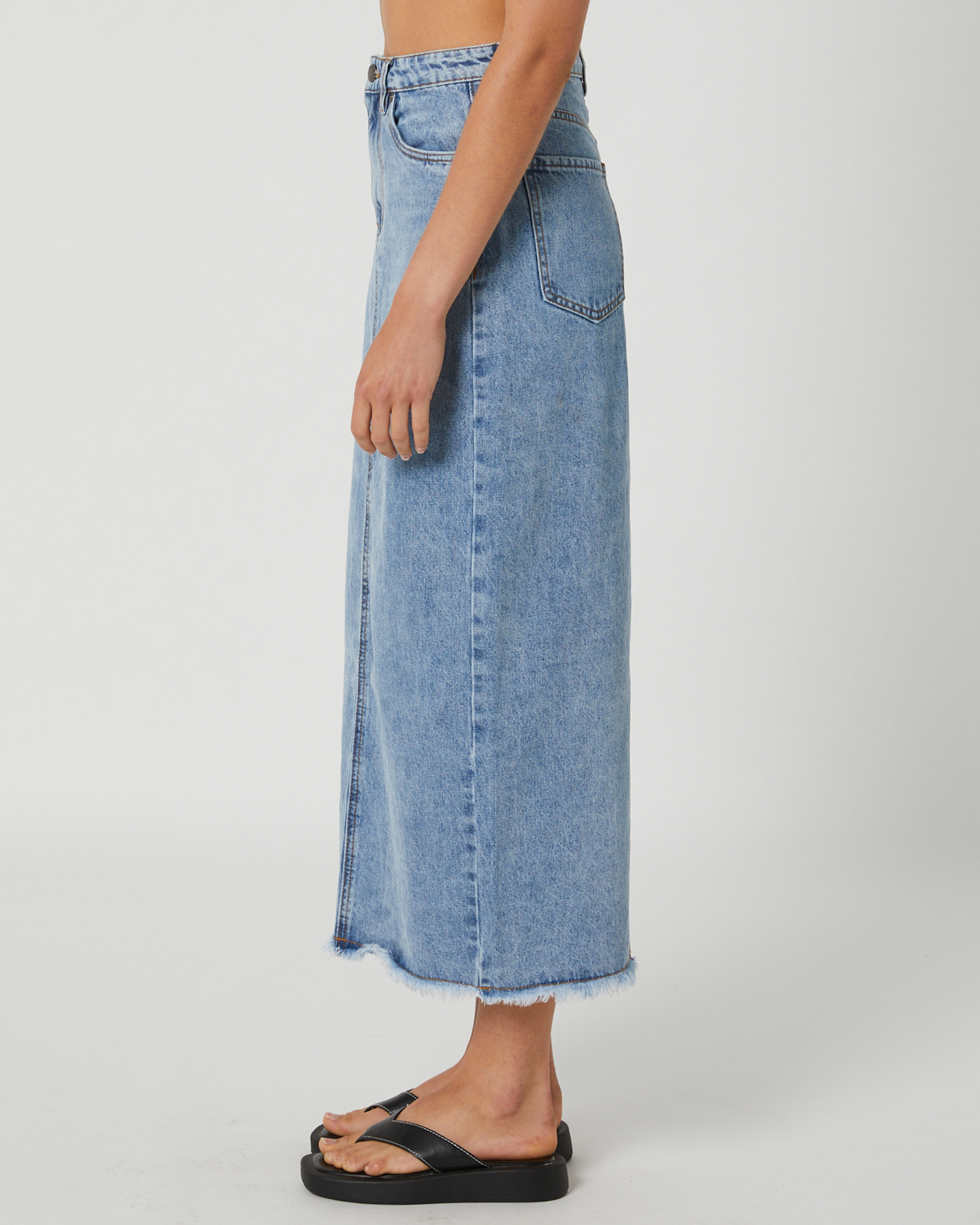 All About Eve Ray Maxi Skirt - Light Blue | SurfStitch