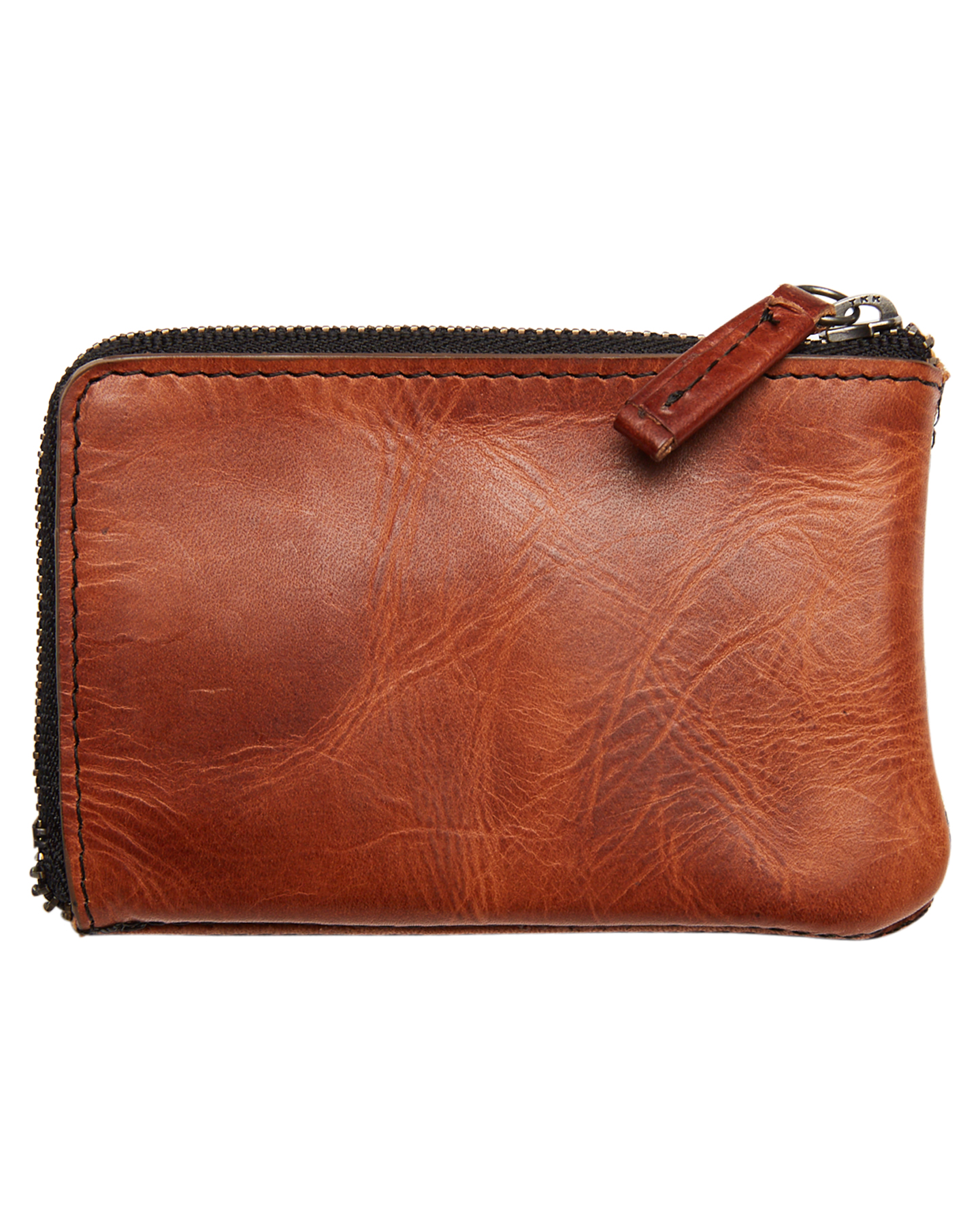 Rip Curl Handcrafted Zip Coin Slim Leather Wallet - Brown | SurfStitch
