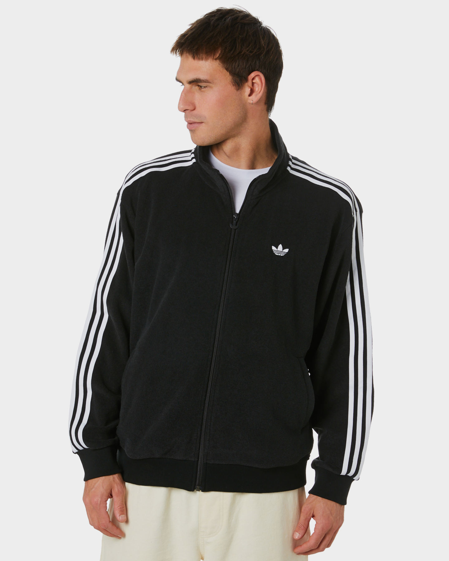 black and white adidas jacket mens
