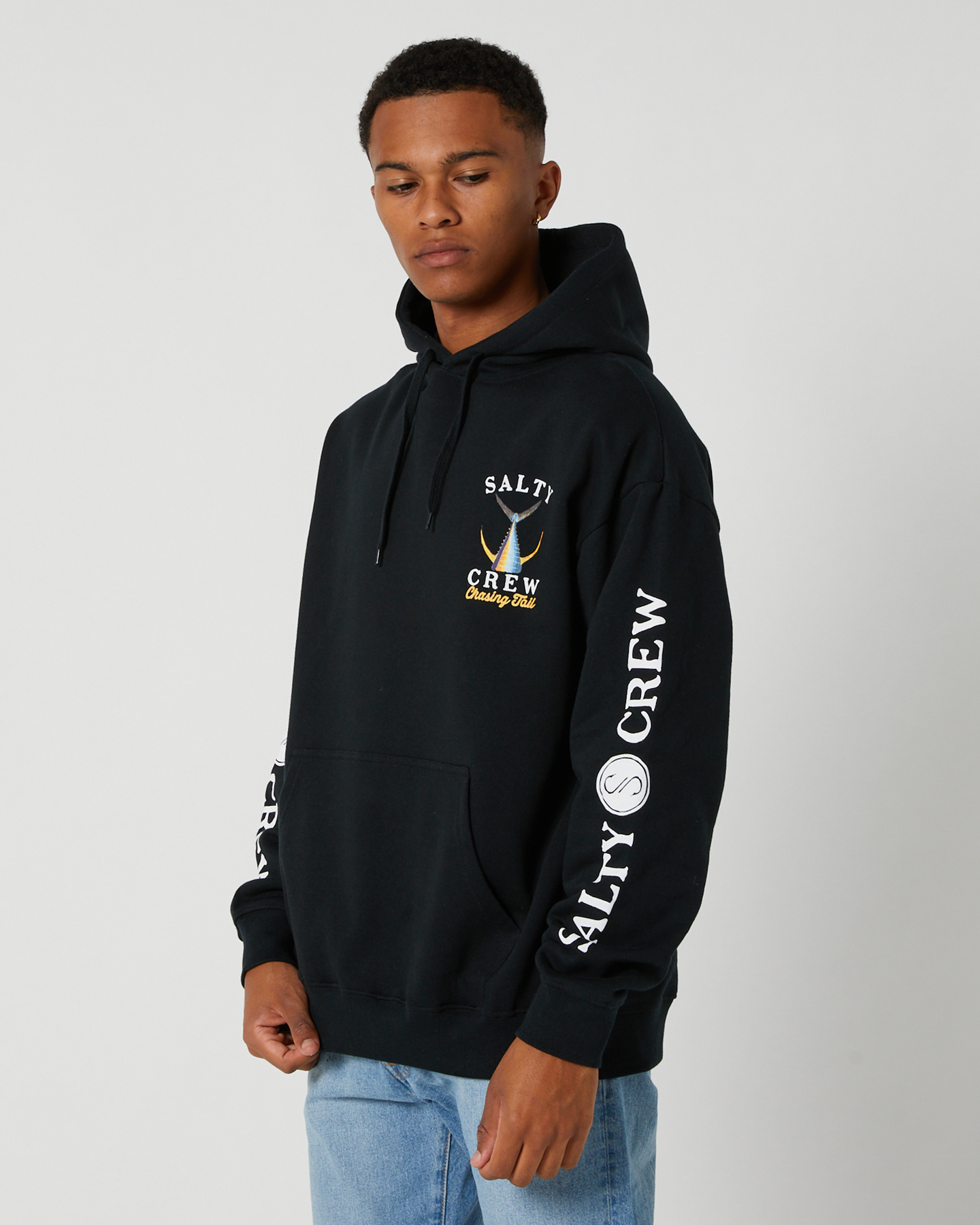 Salty Crew Tailed Hood Fleece - Black | SurfStitch