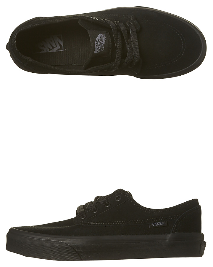 boys black vans shoes