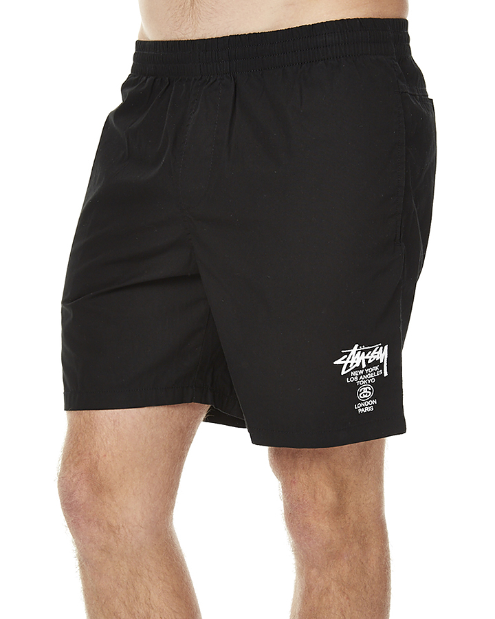 Stussy Basic Mens Beach Short - Black | SurfStitch