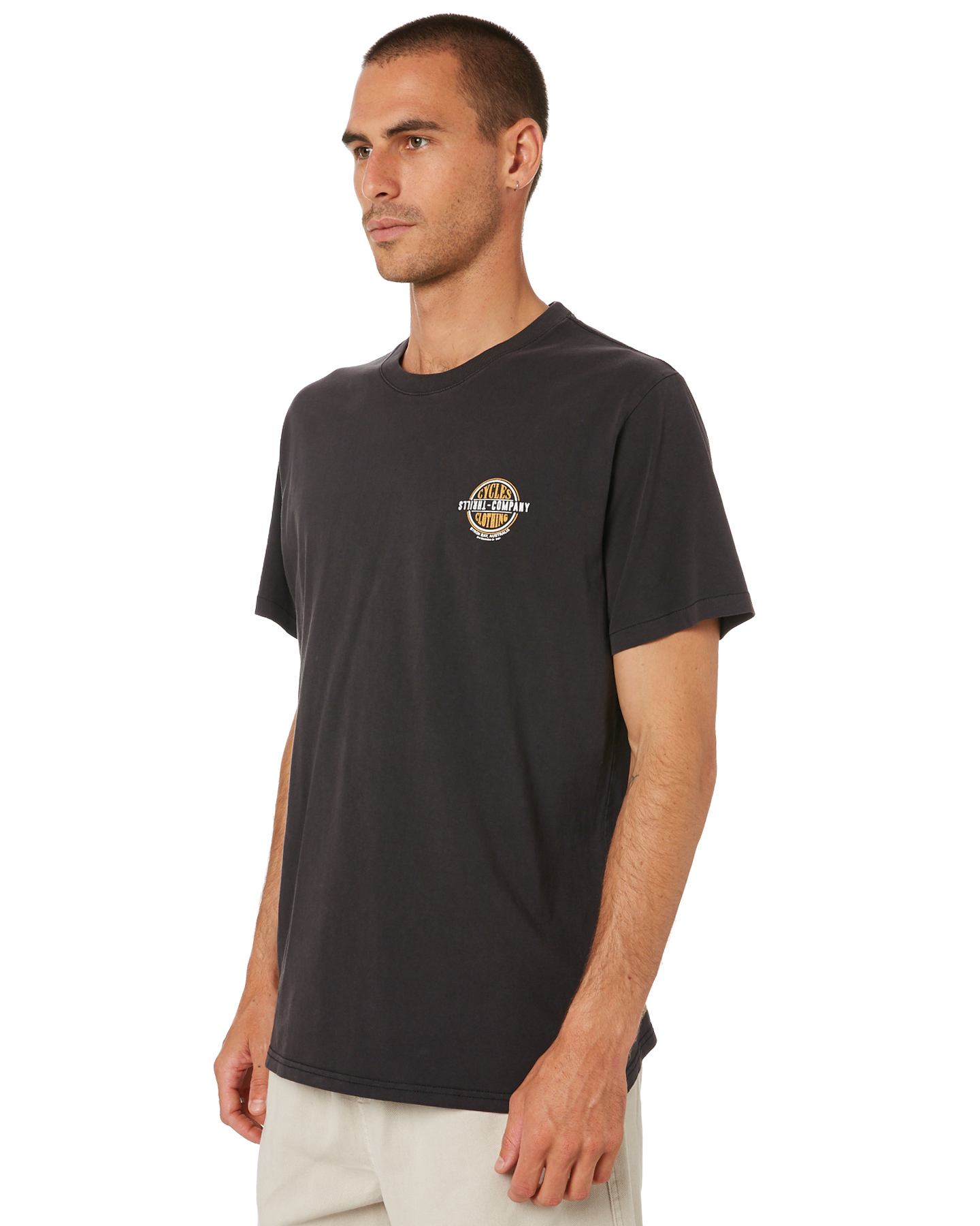 Thrills Cycles & Clothing Mens Tee - Vintage Black | SurfStitch