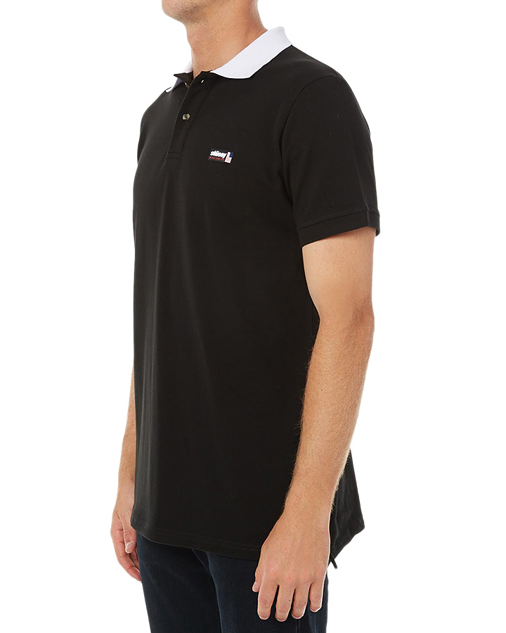 Stussy Worldwide Mens Polo - Black | SurfStitch