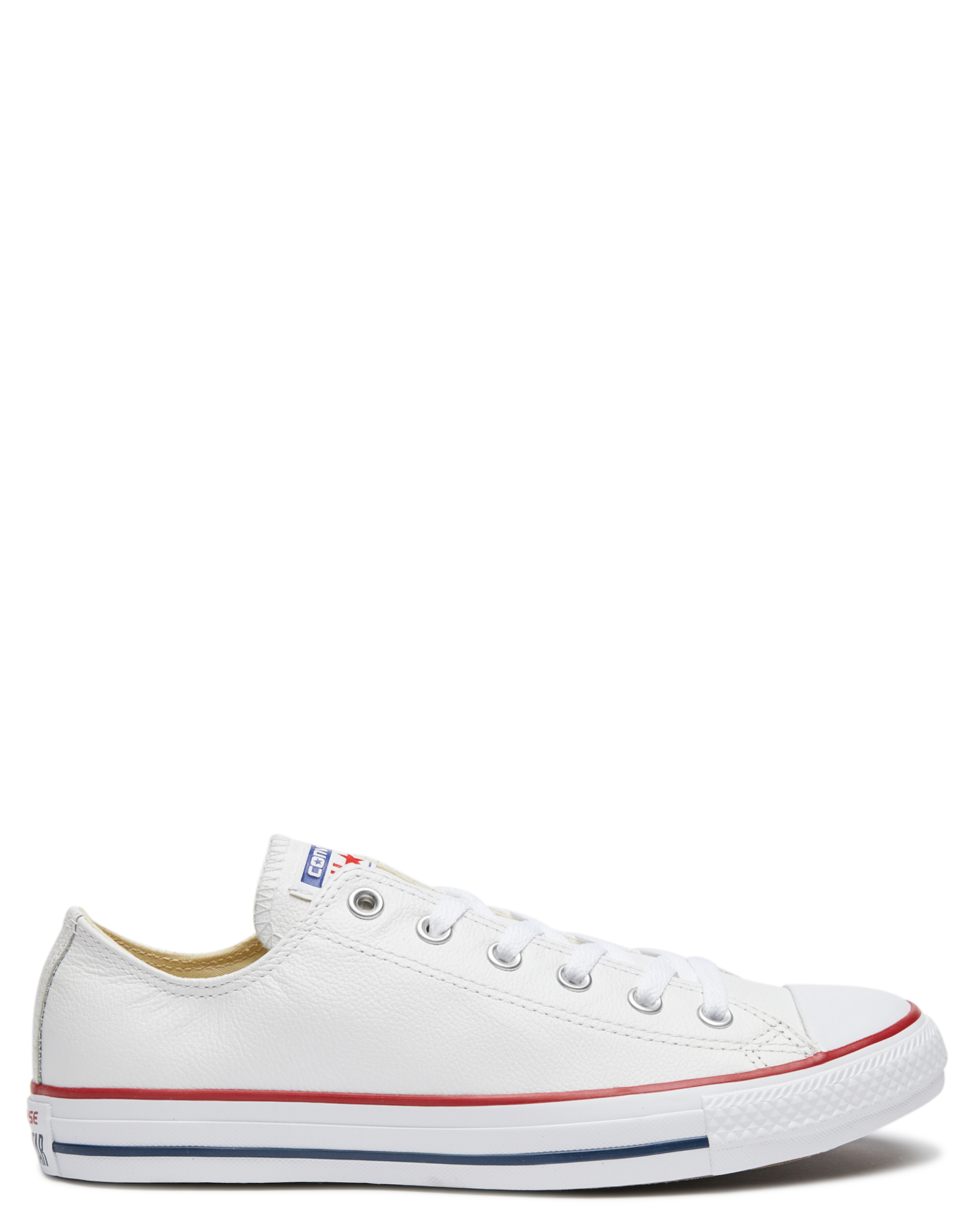 white leather converse shoes