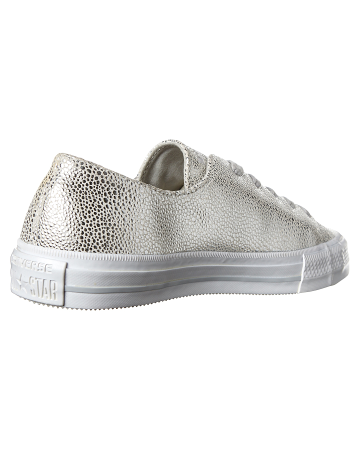 silver converse womens shoes