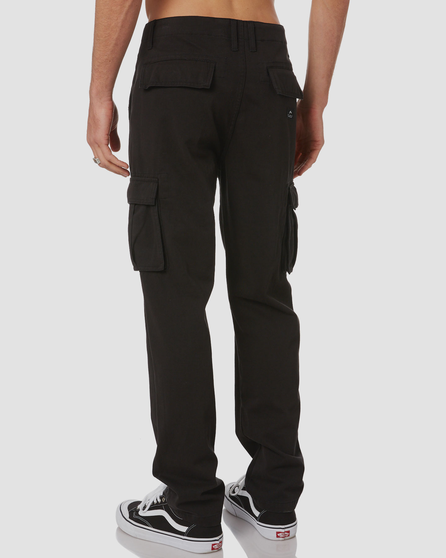 black cargo pants with buckles