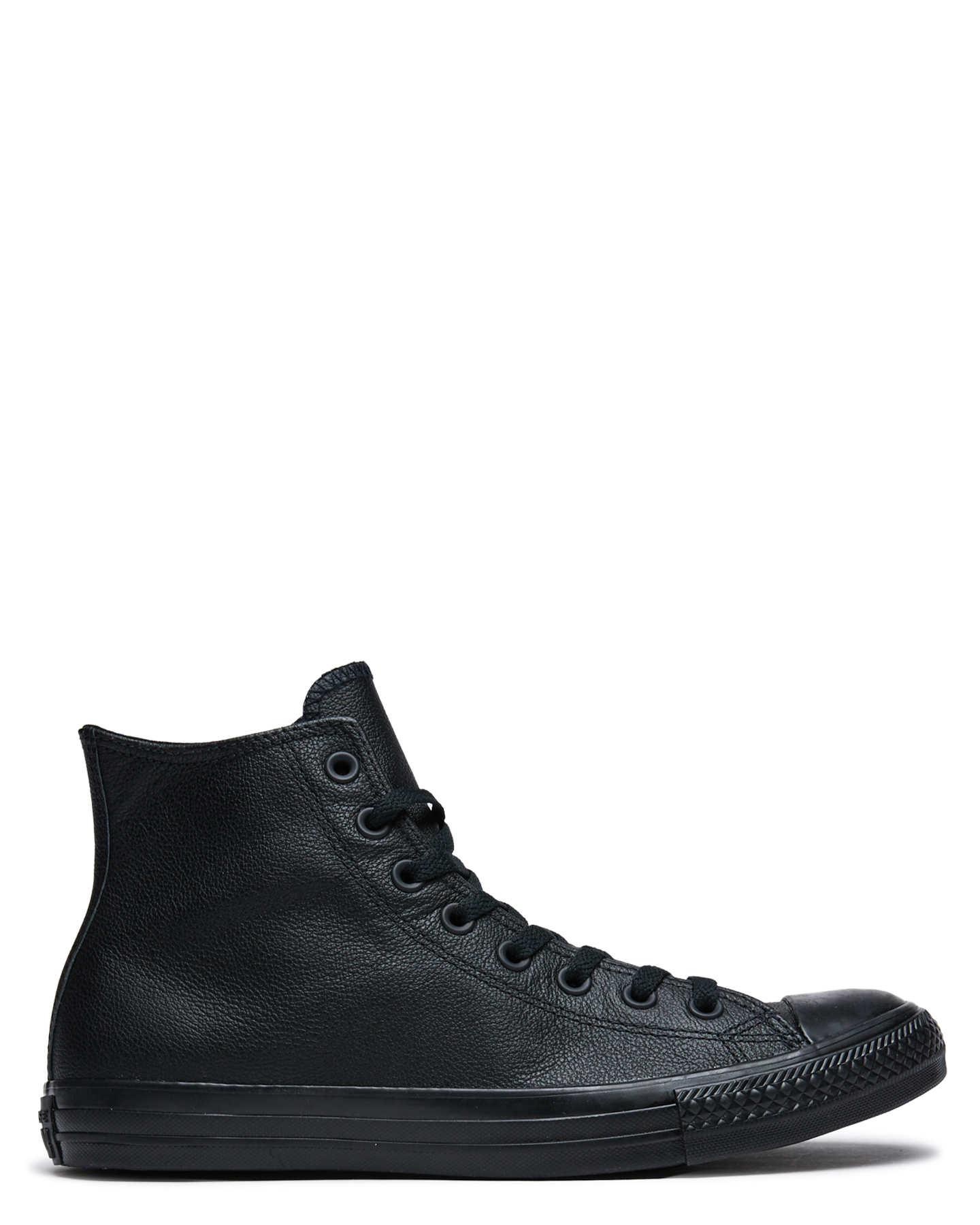 Converse Mens Chuck Taylor All Star Hi Top Leather Shoe - Black ...