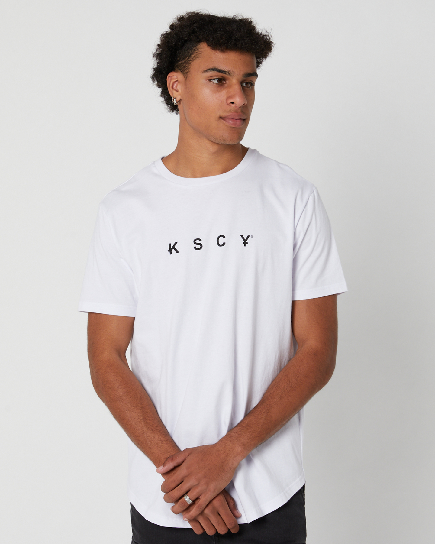 Kiss Chacey Zomp Dual Curved Tee - Optical White | SurfStitch