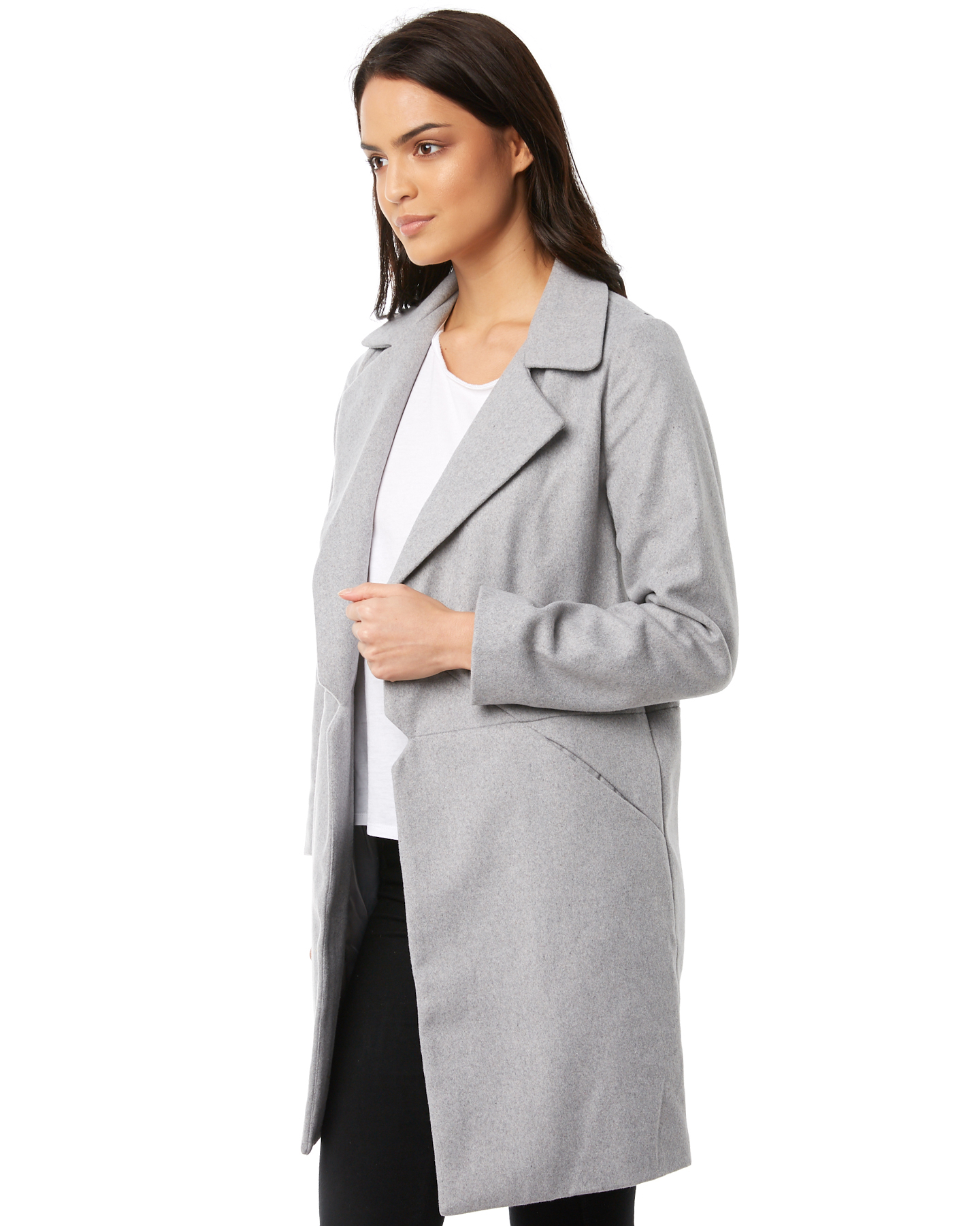 All About Eve Bermuda Coat - Grey | SurfStitch
