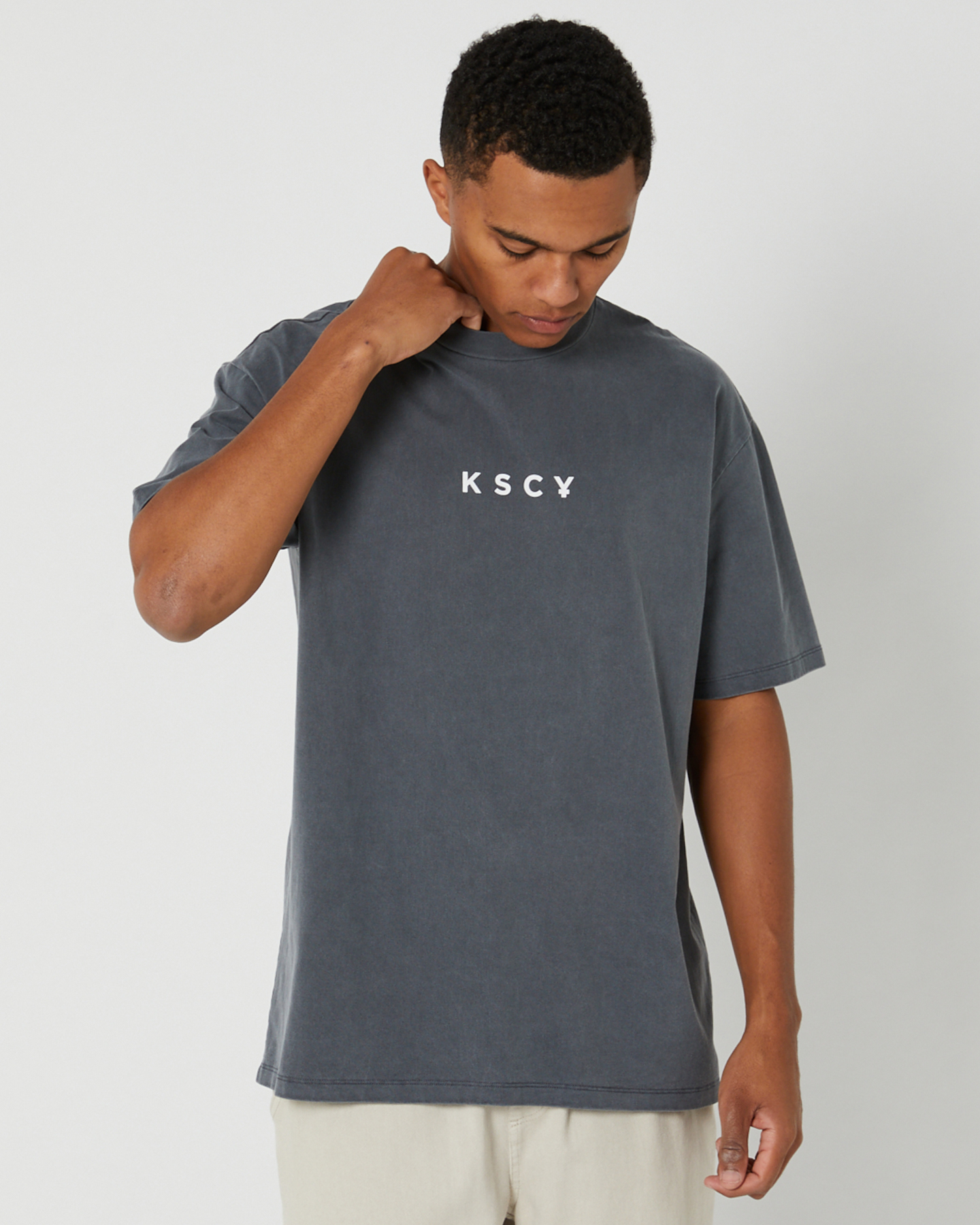 Kiss Chacey Chronicle Heavy Box Fit Tee - Castlerock | SurfStitch