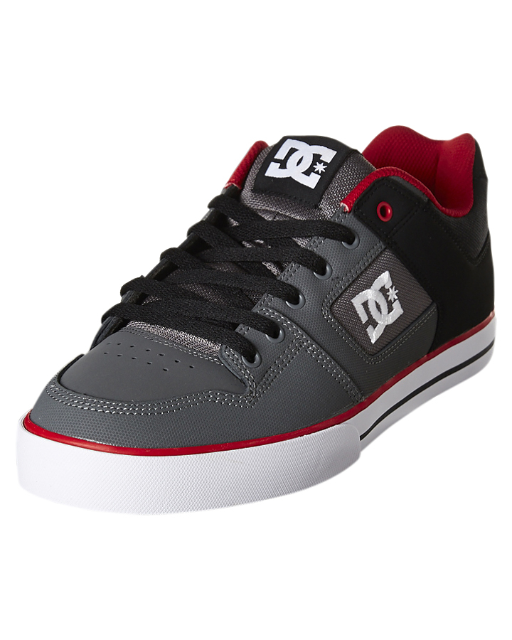 Dc Shoes Pure - Black Grey Red | SurfStitch