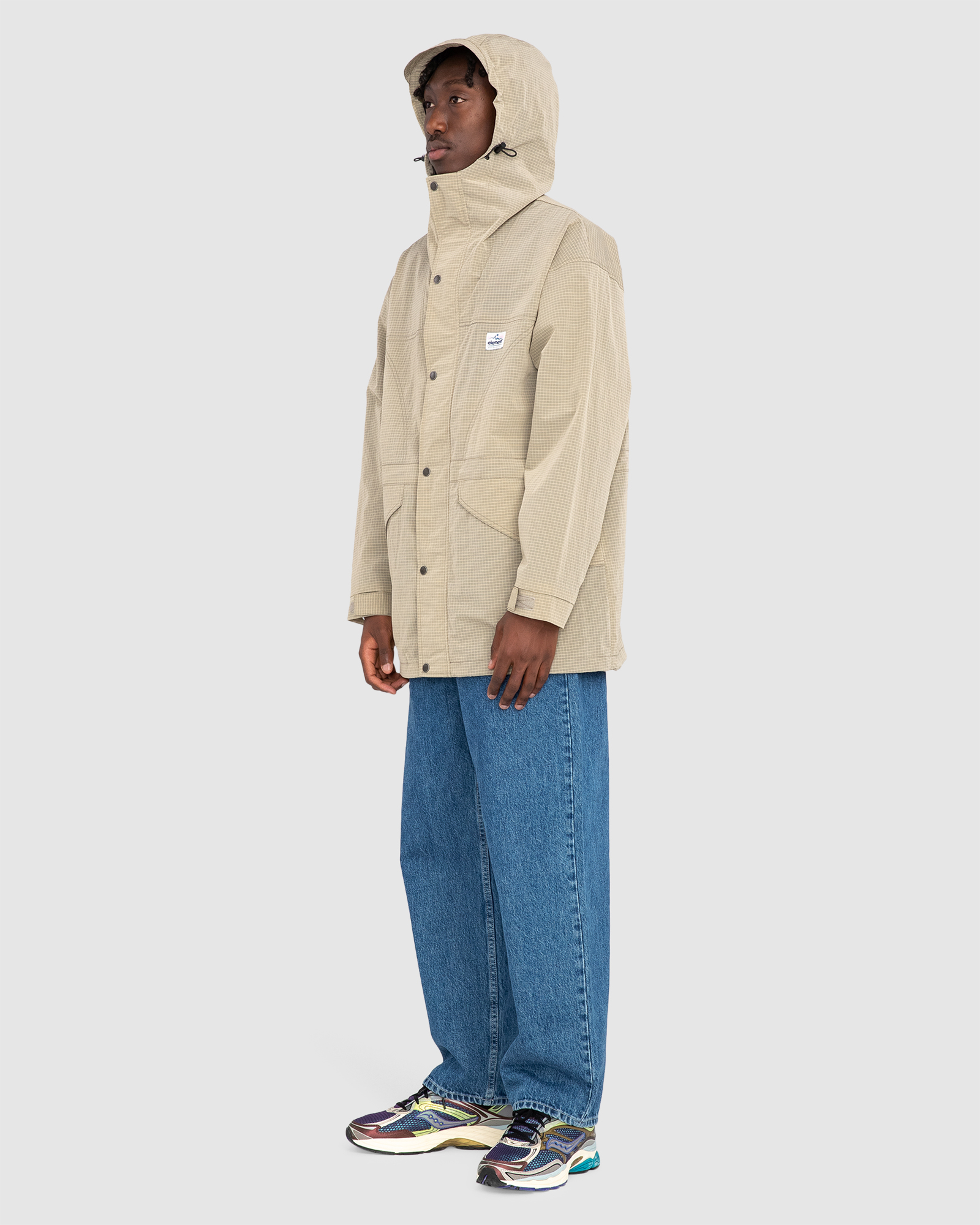 Element Trekka Hooded Parka Jacket For Men Vintage Khaki