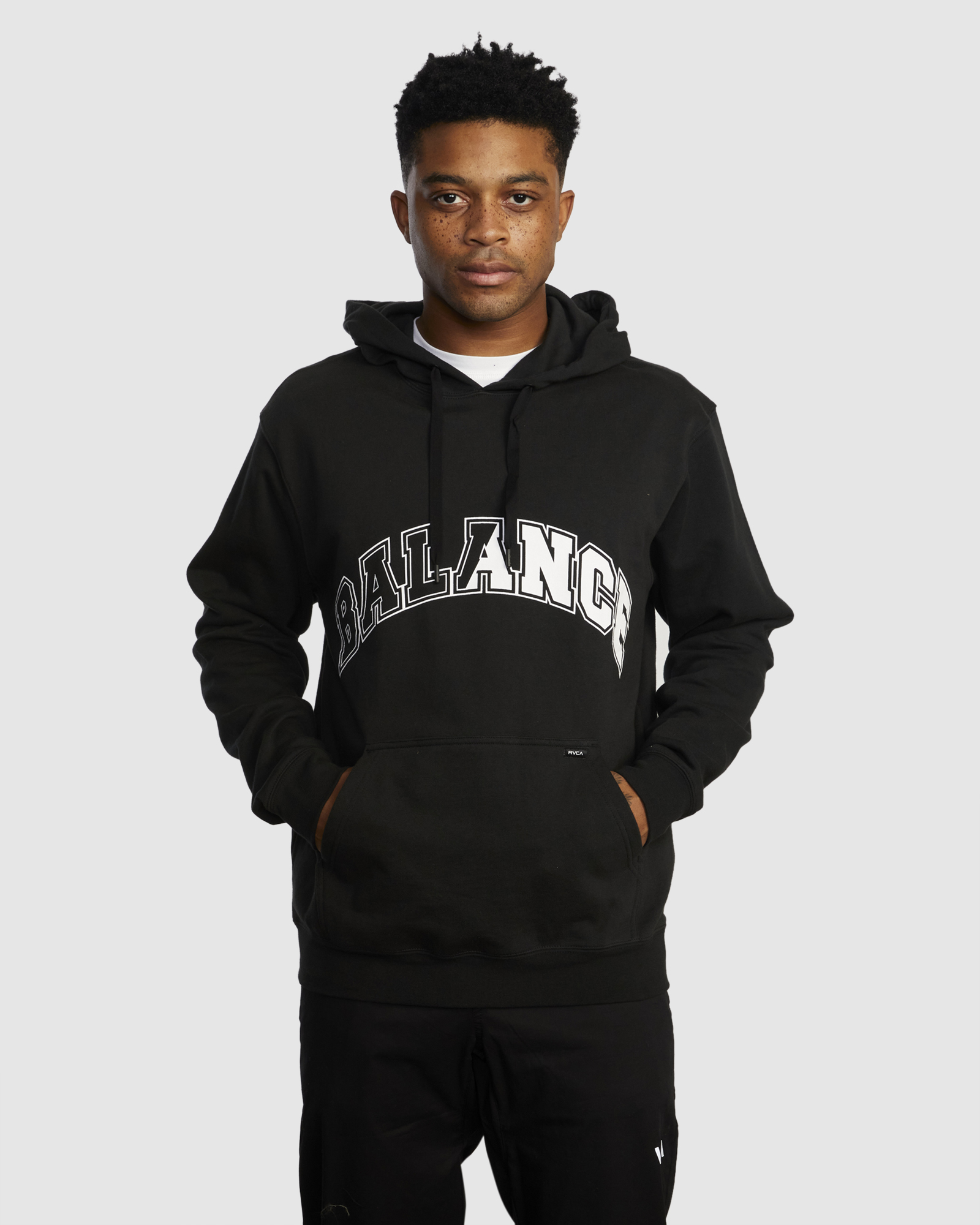 Rvca Big Split Hoodie Black SurfStitch
