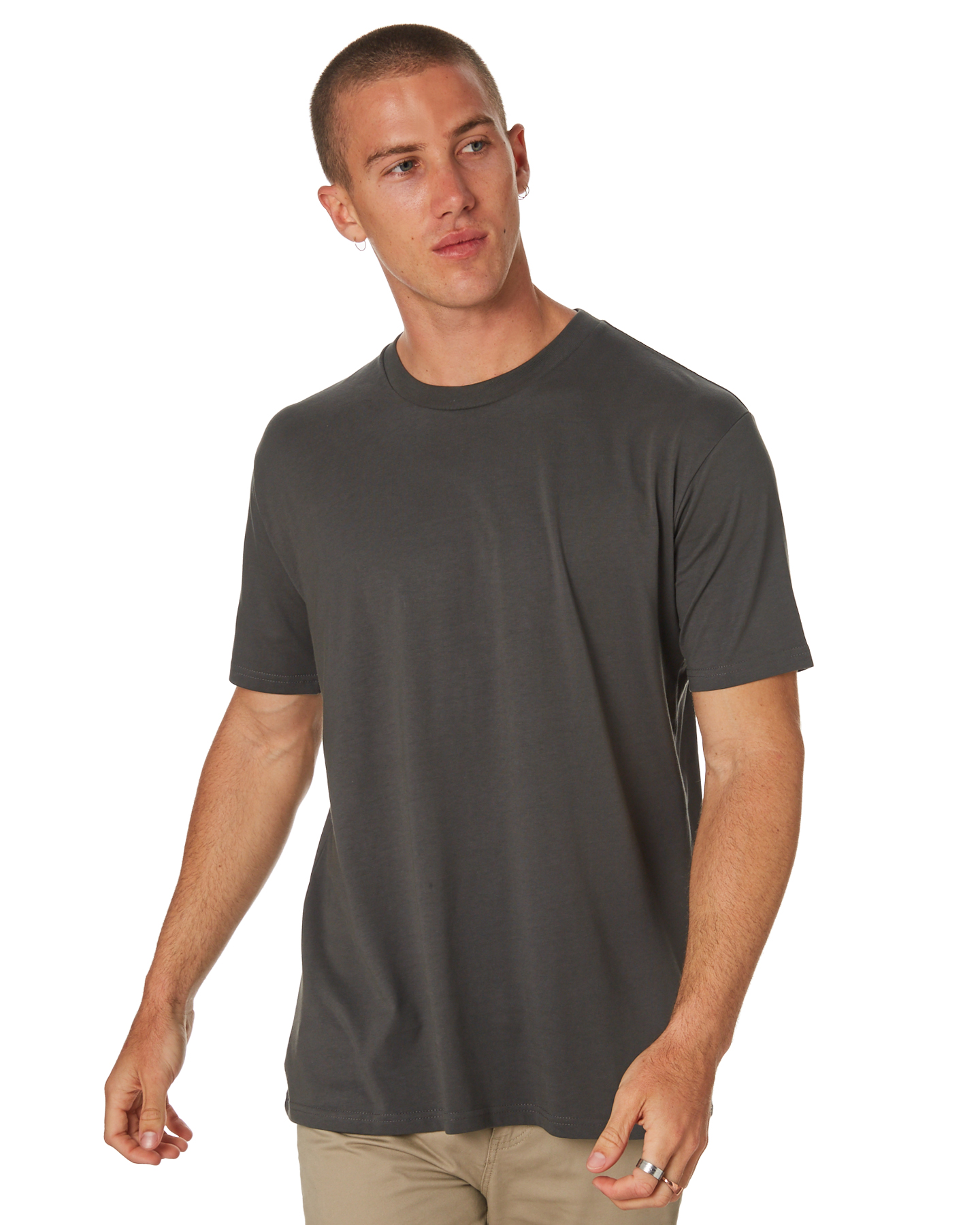 As Colour Classic Mens Tee - Charcoal | SurfStitch