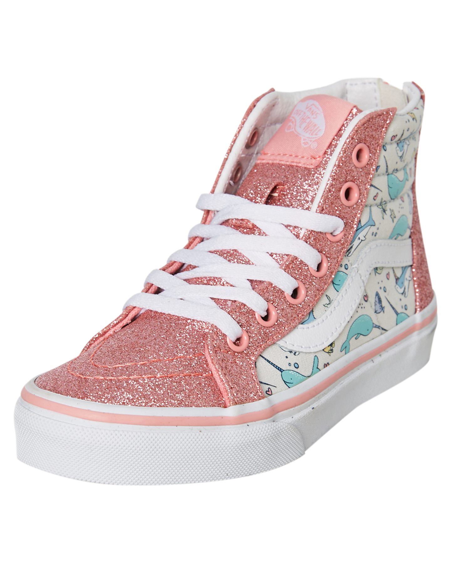 Vans Girls Sk8 Hi Zip Shoe Youth Pink Icing Surfstitch