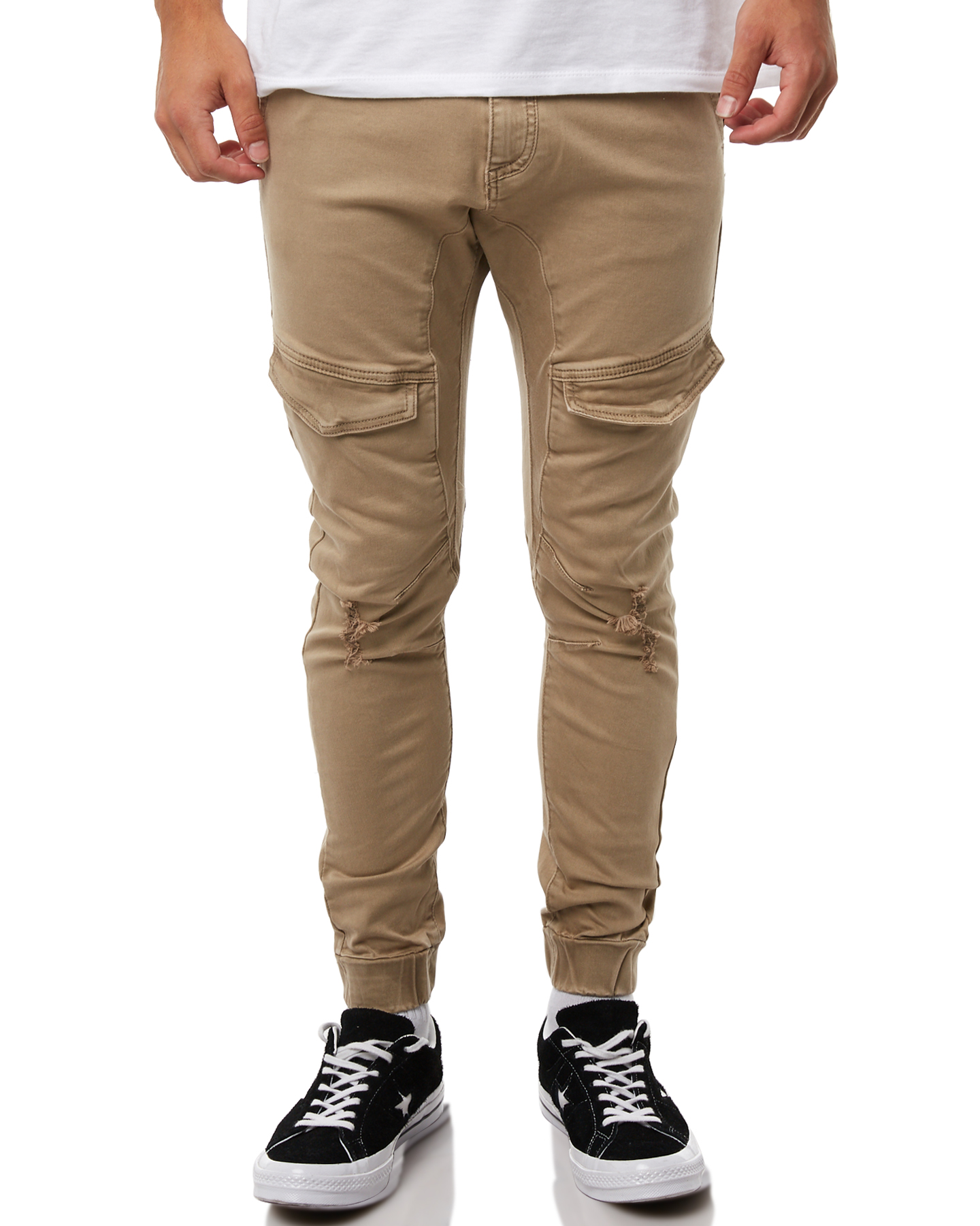 tan joggers