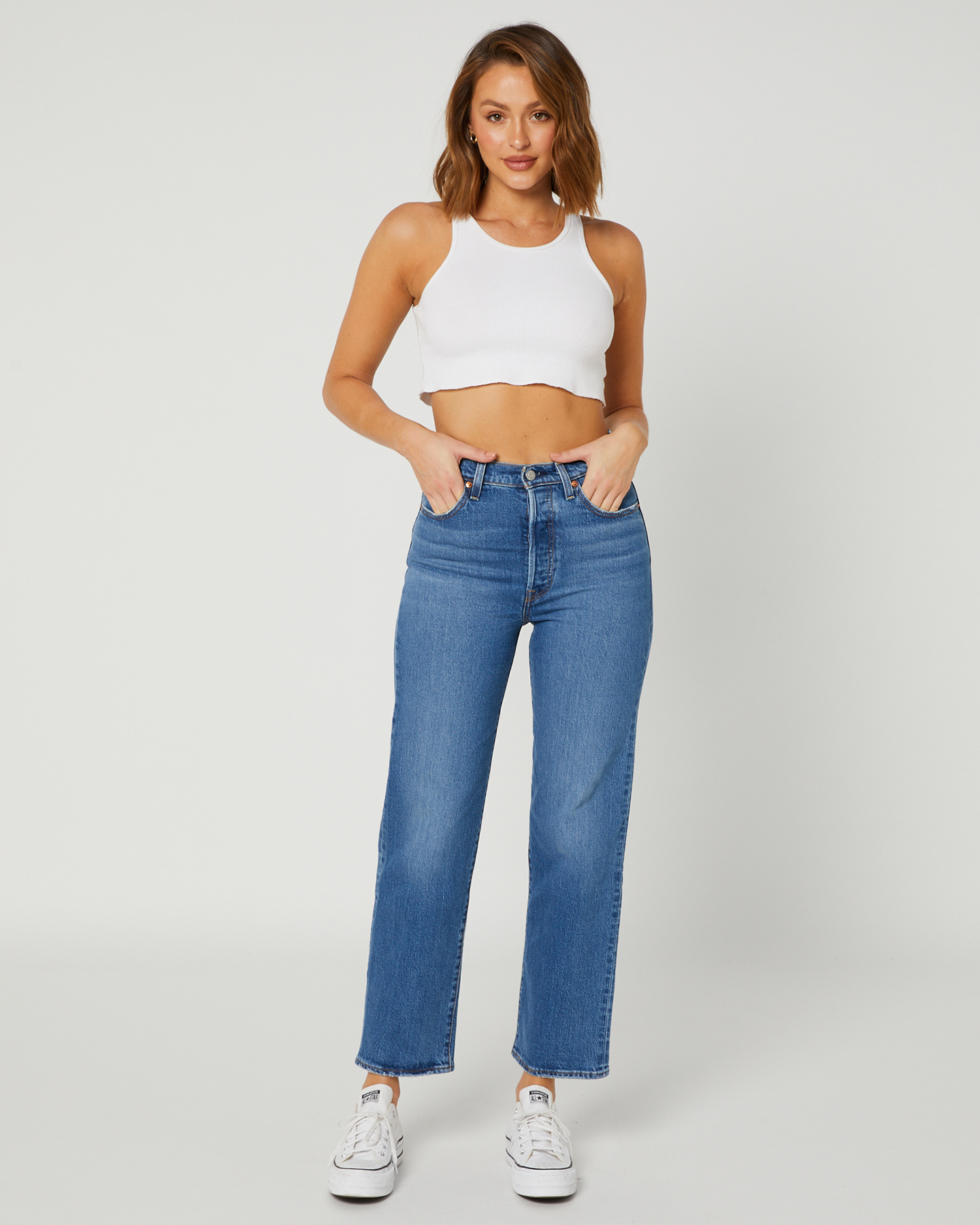 Levi's Ribcage Straight Ankle Jean - Jazz Jive Together | SurfStitch