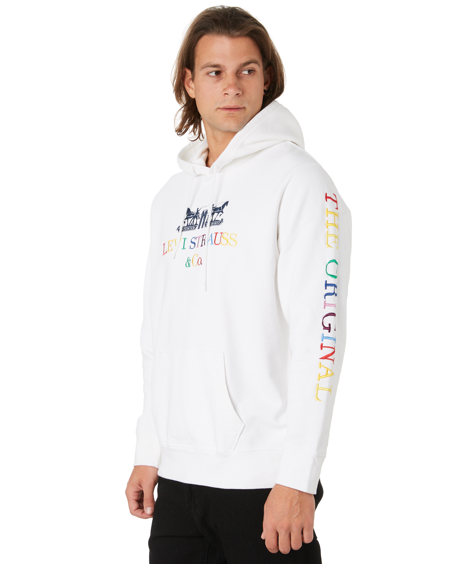 Levi's 90S Logo Mens Hoodie - White | SurfStitch