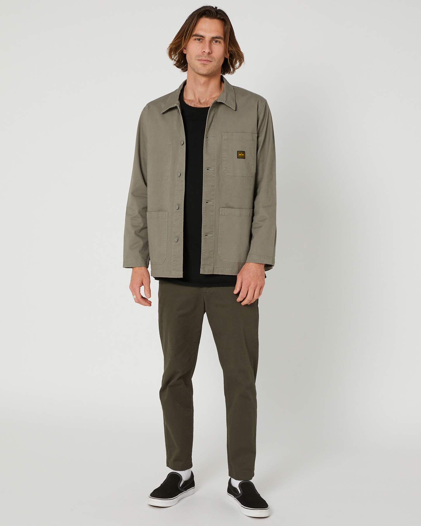 Depactus Carter Twill Chore Jacket - Military | SurfStitch