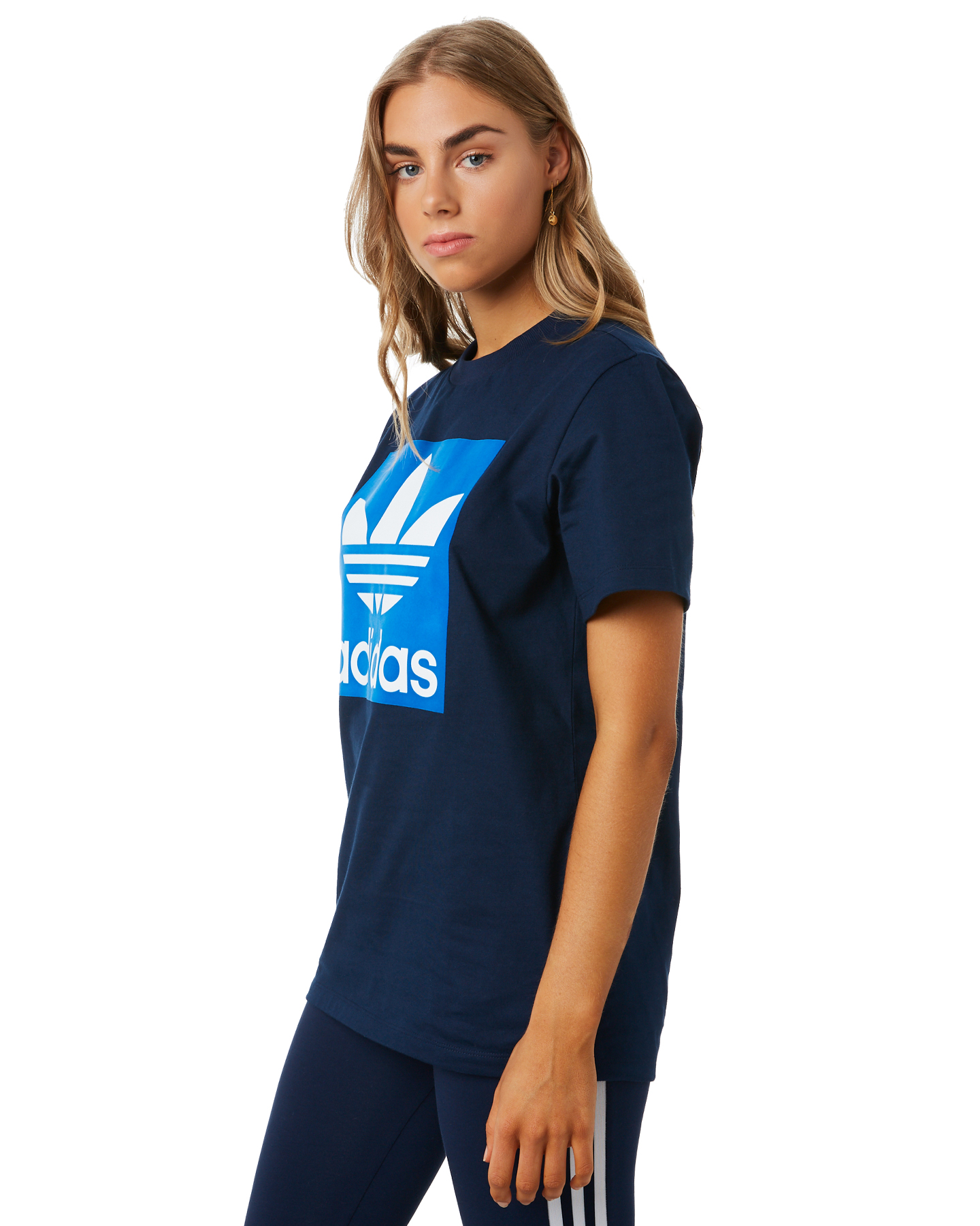 Adidas Womens Bf Tee - Collegiate Navy | SurfStitch