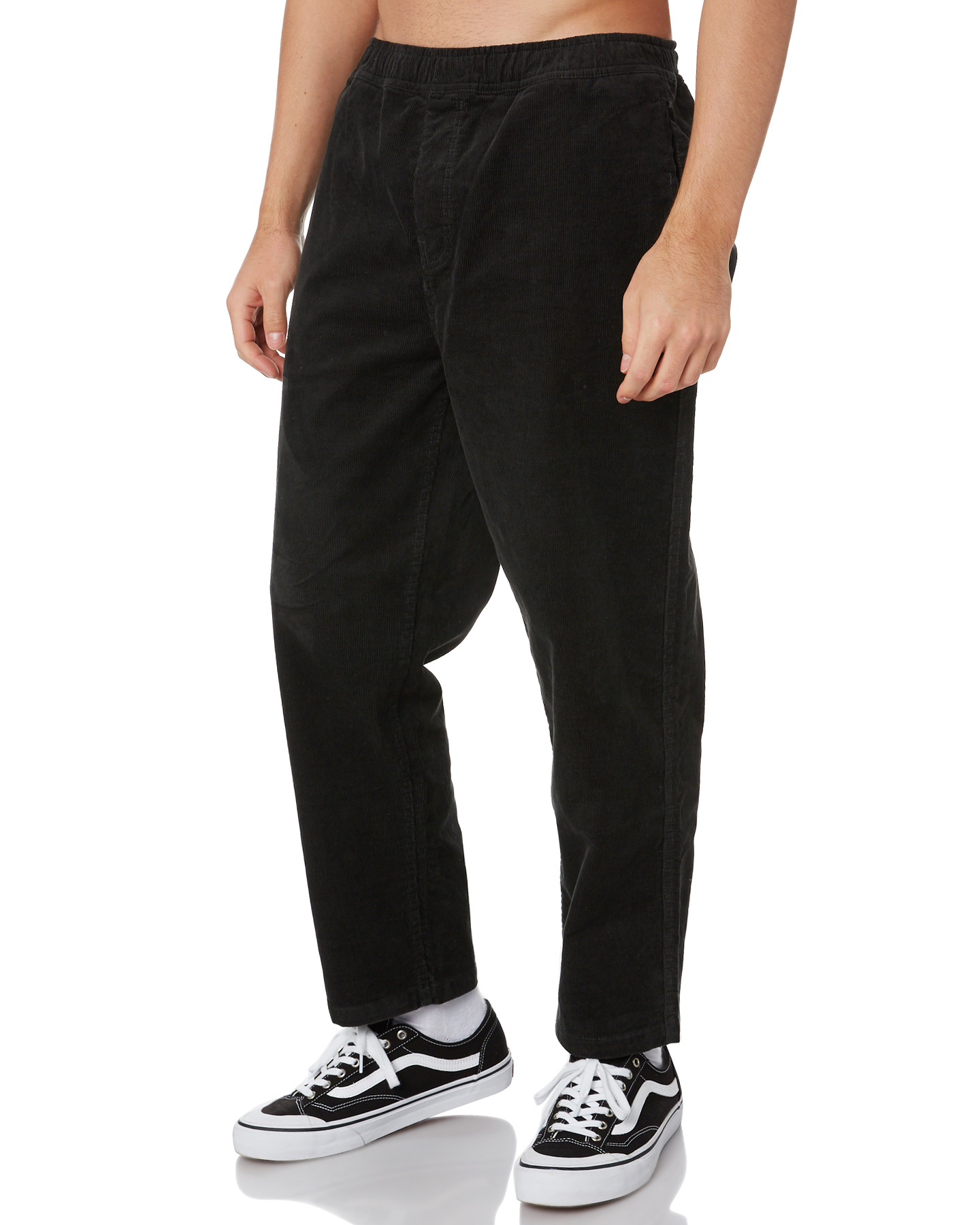Brixton Steady Taper Elastic Mens Pant - Washed Black | SurfStitch