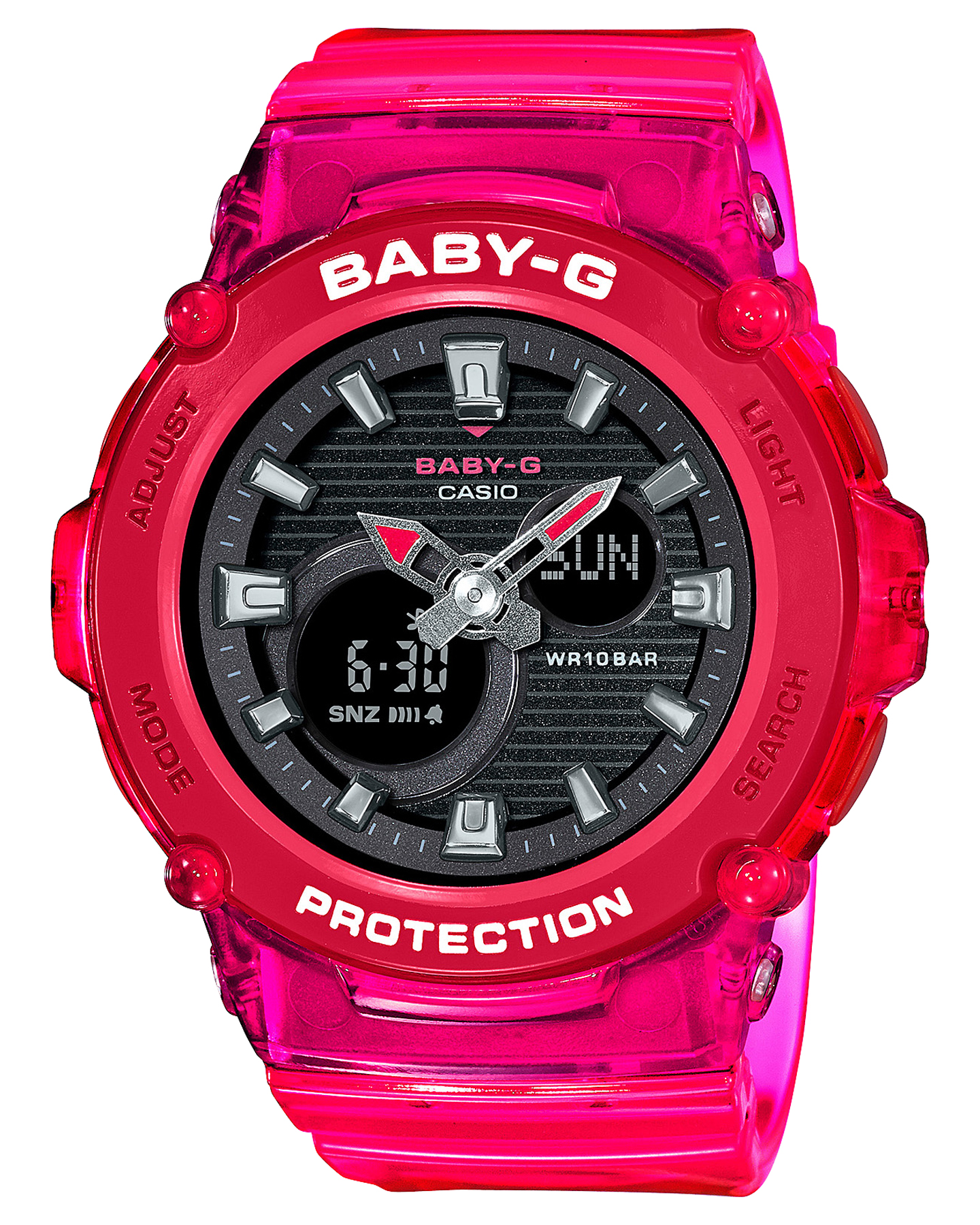 baby g red out
