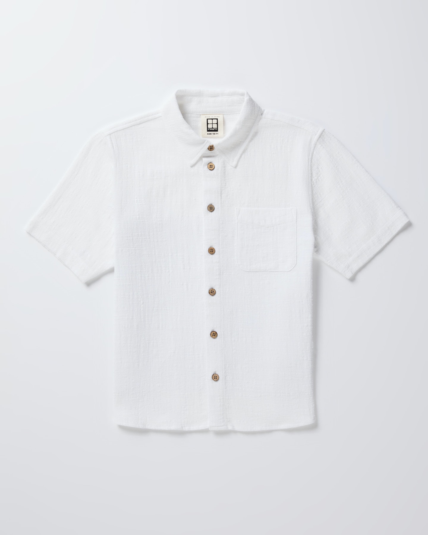 Insight Teen Boys Louie Short Sleeve Shirt - White | SurfStitch
