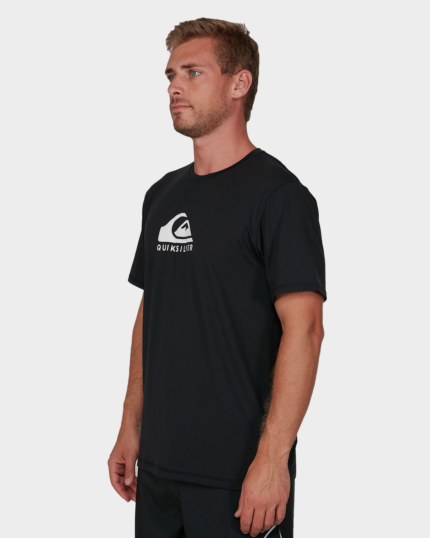 Quiksilver Mens Solid Streak Short Sleeve Rashguard Swim Shirt UQYWR03054