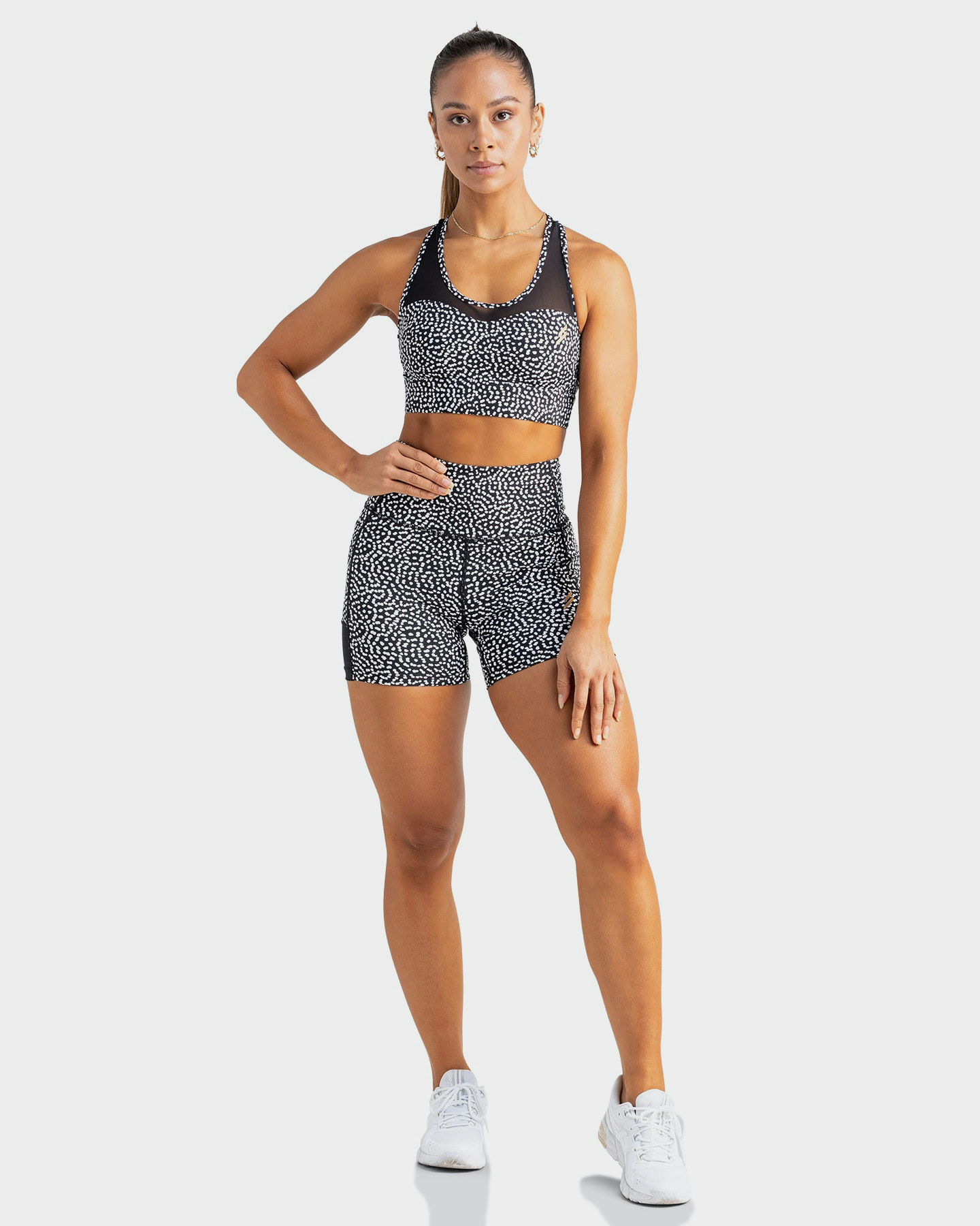 Doyoueven Breeze Mesh Crop Black Speckle SurfStitch