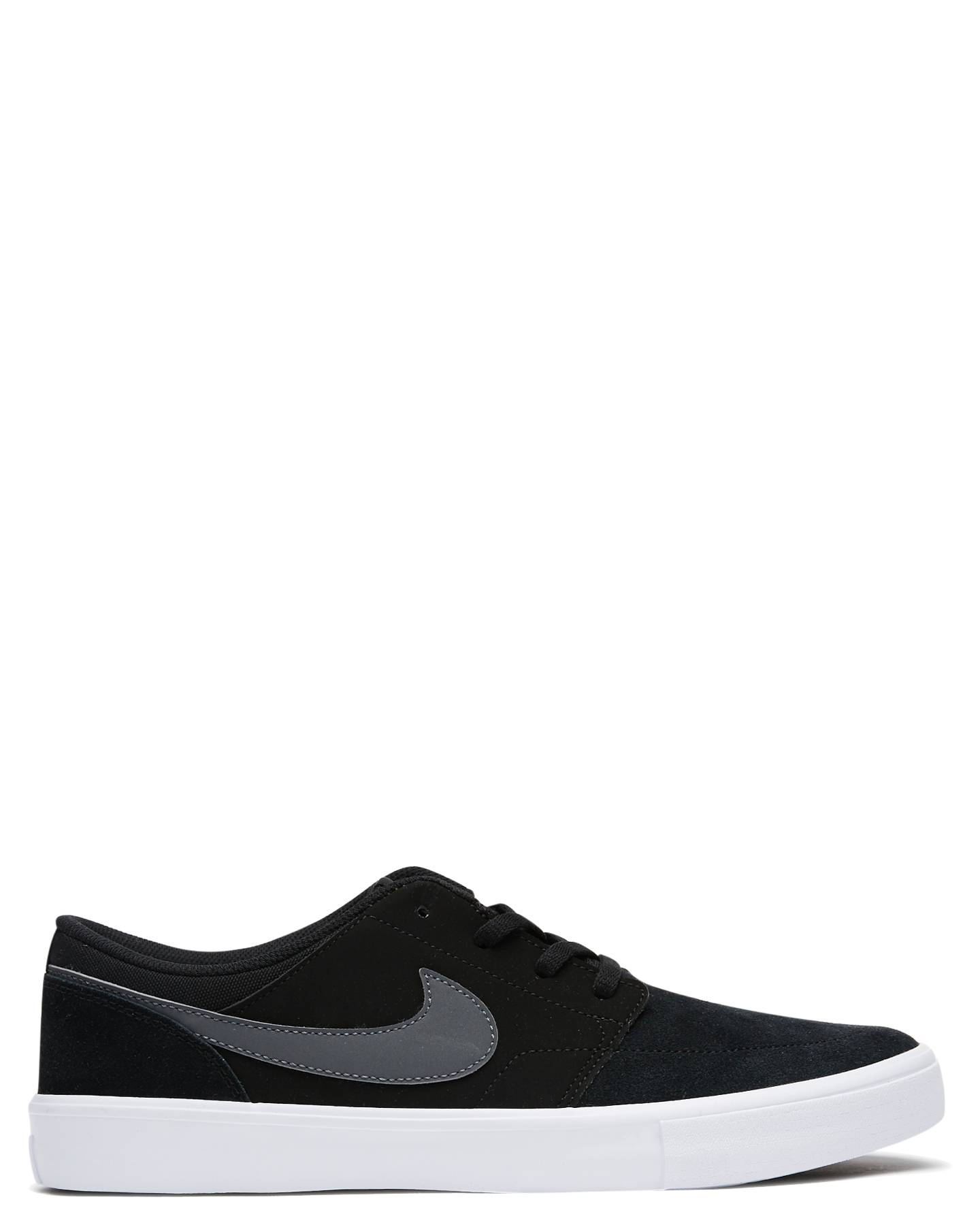 Nike Womens Sb Solarsoft Portmore Ii Shoe - Black Dk Grey White ... كمامات كوريه