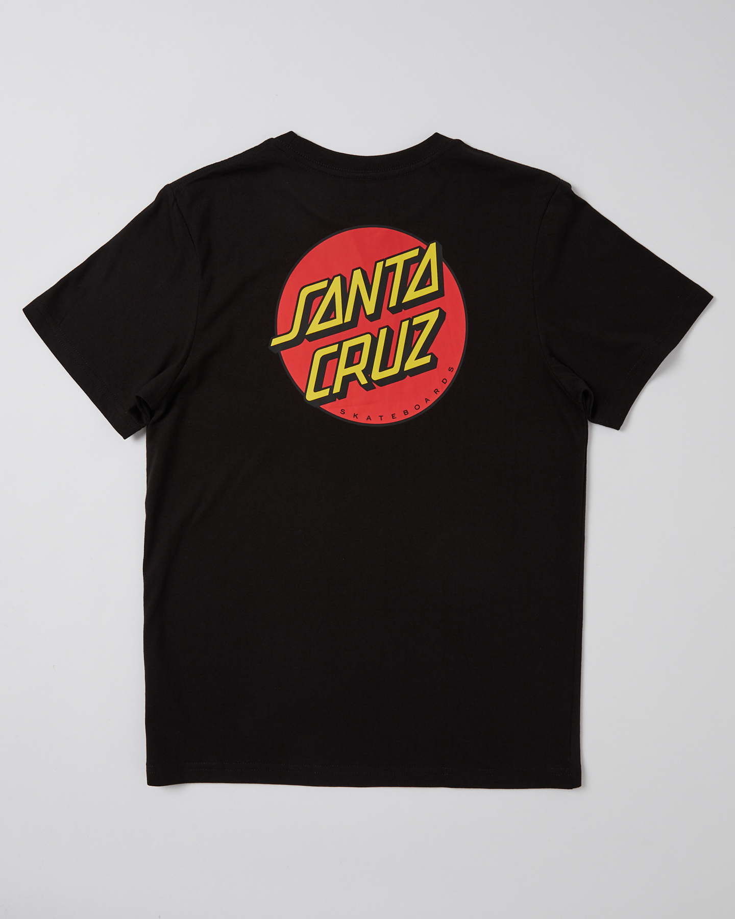 Santa Cruz Classic Dot Chest Tee - Teens - Black | SurfStitch