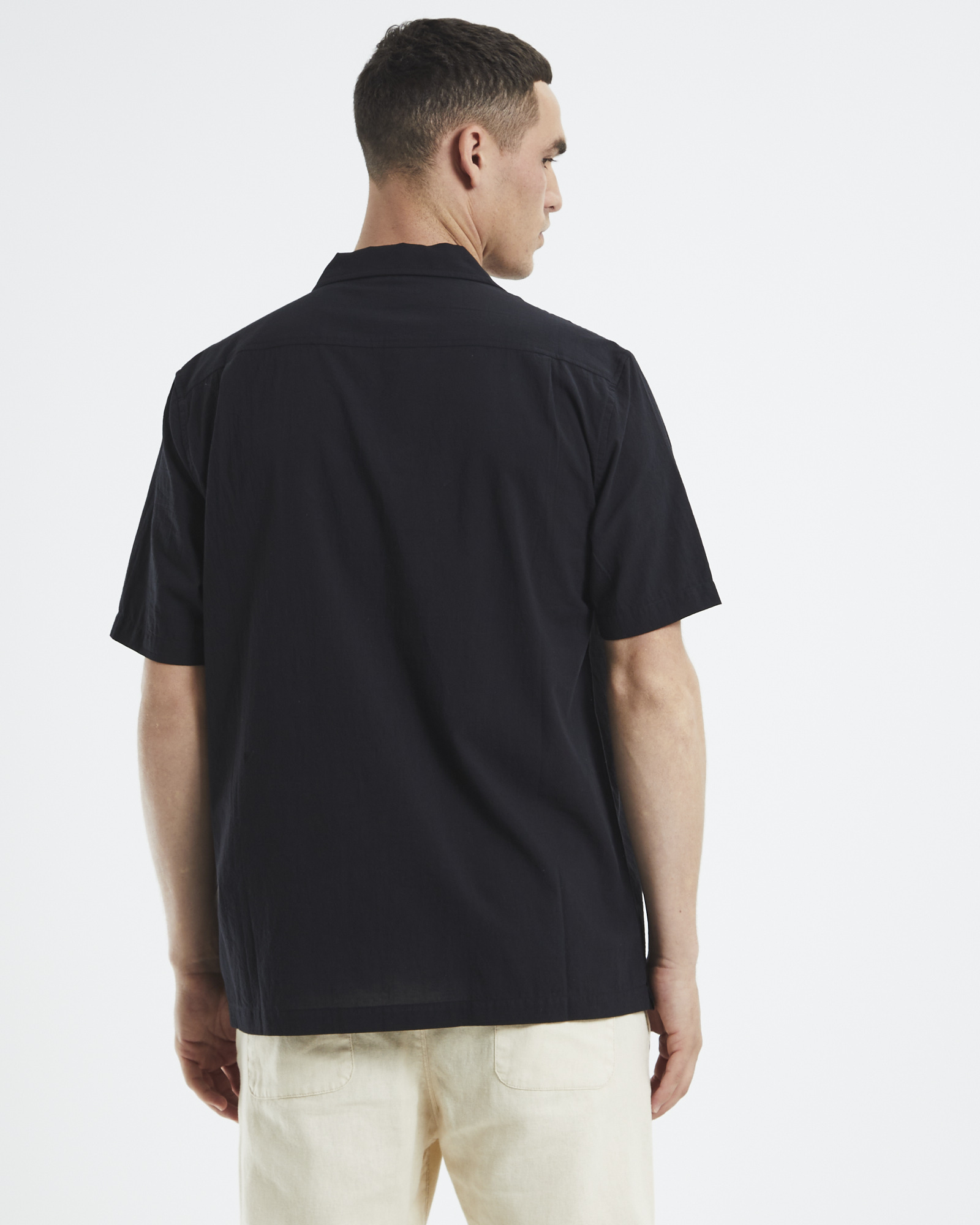 Arvust Heggie Short Sleeve Resort Shirt - Black | SurfStitch