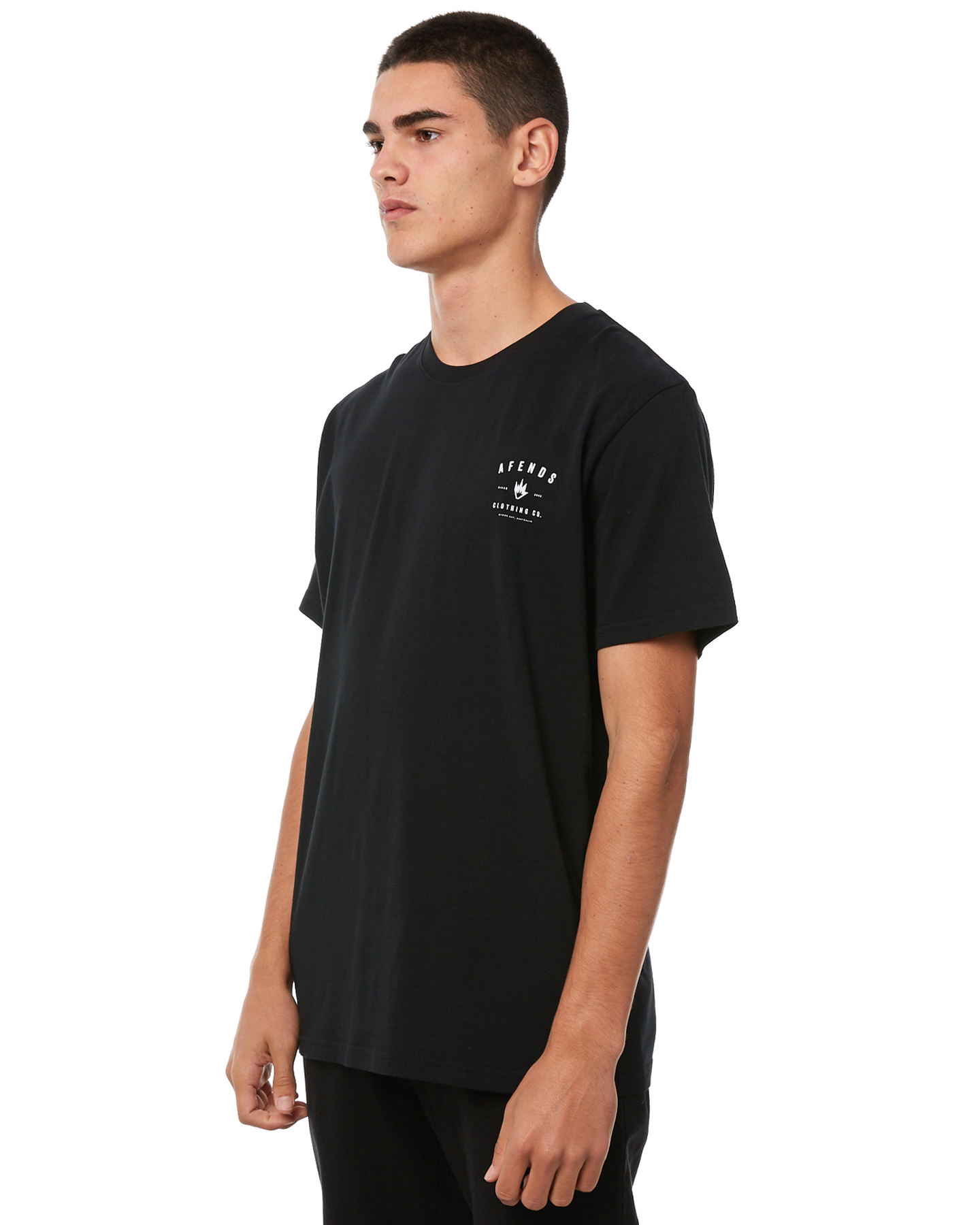 Afends Clothing Co Mens Tee - Black | SurfStitch