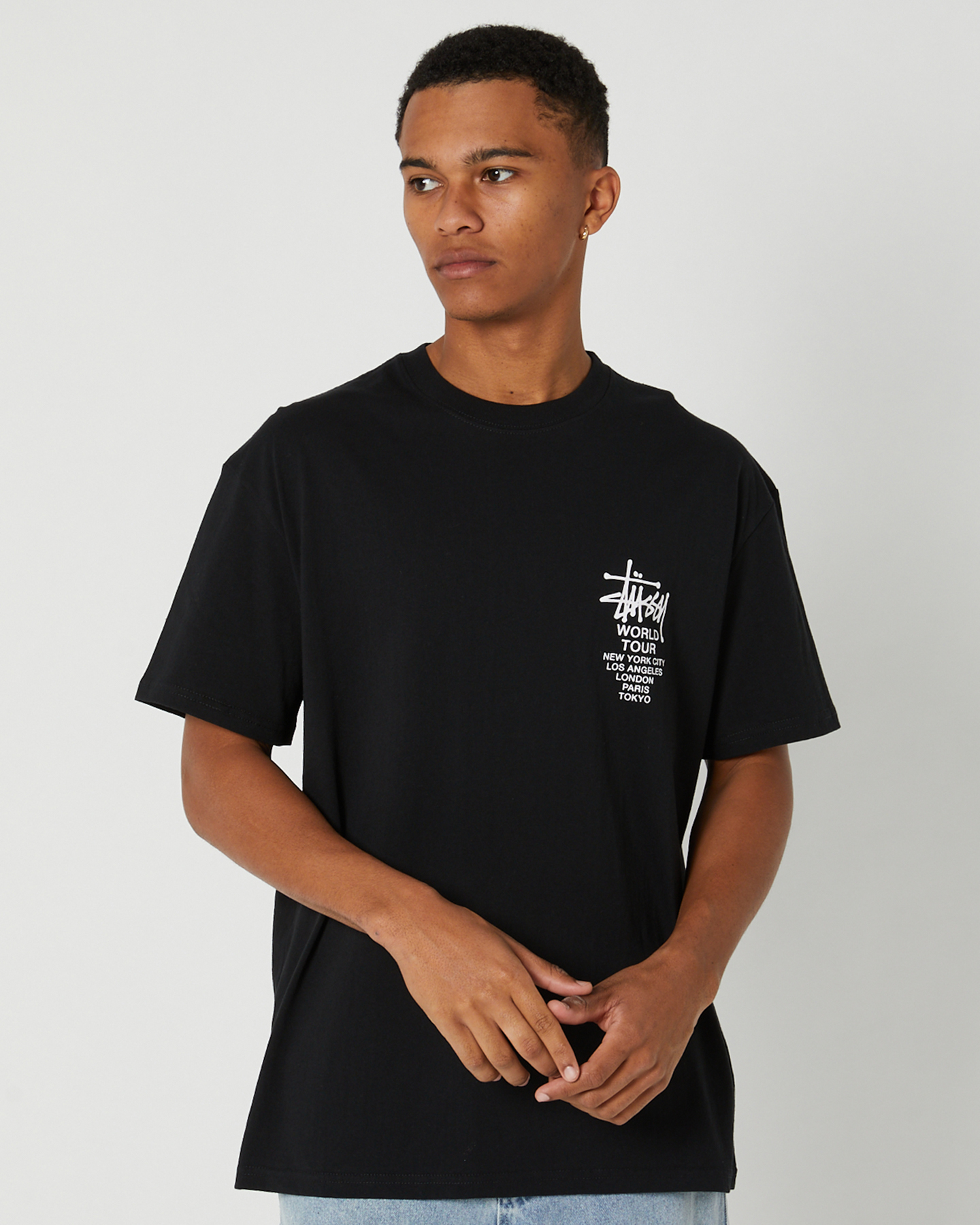 Stussy Solid World Tour Lcb Ss Tee - Black | SurfStitch