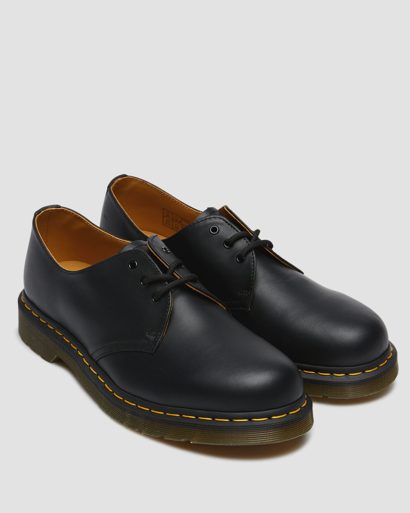 Dr. Martens 1461 3 Eye Nappa Shoe Black SurfStitch