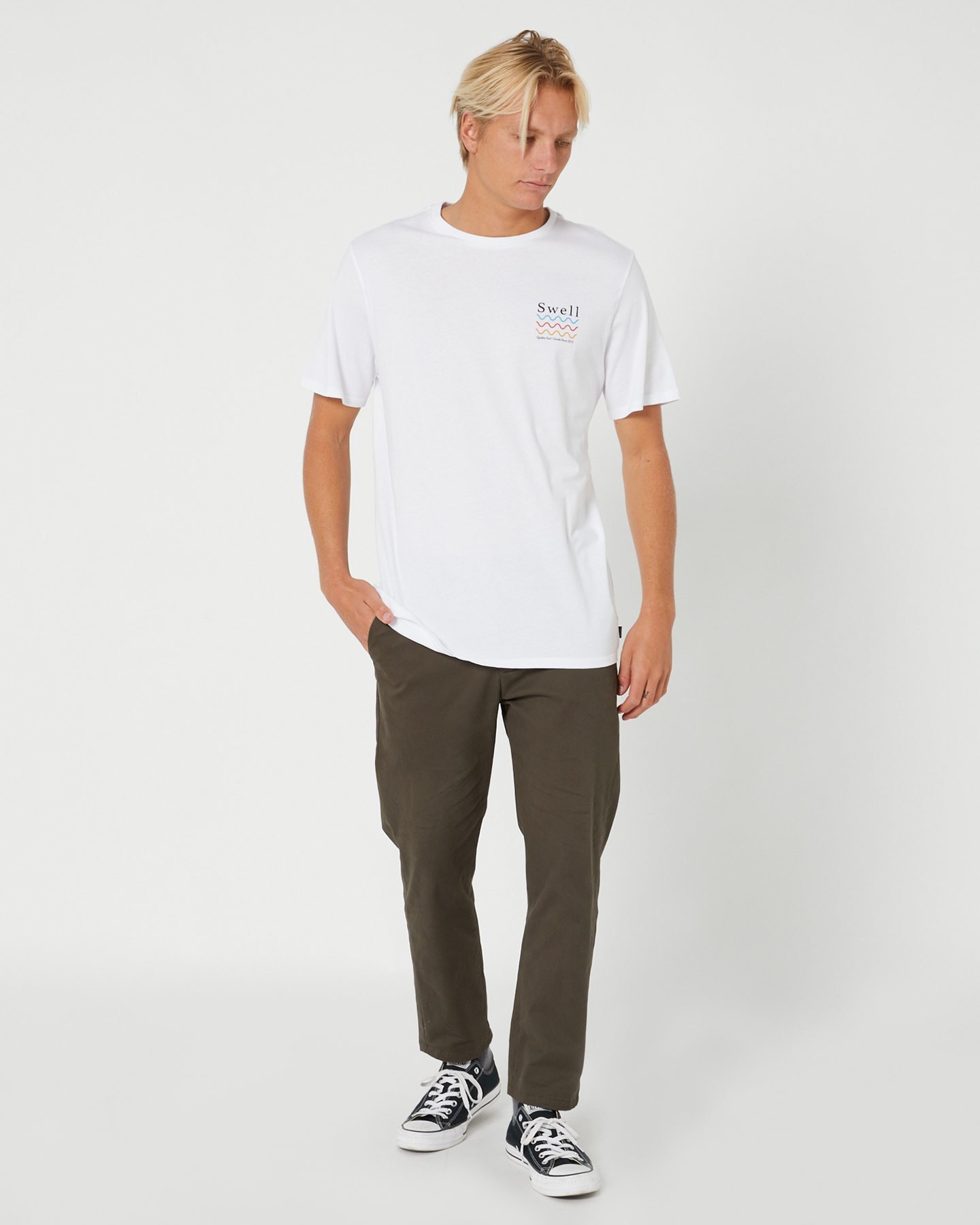 Swell Icon Ss Tee - White | SurfStitch